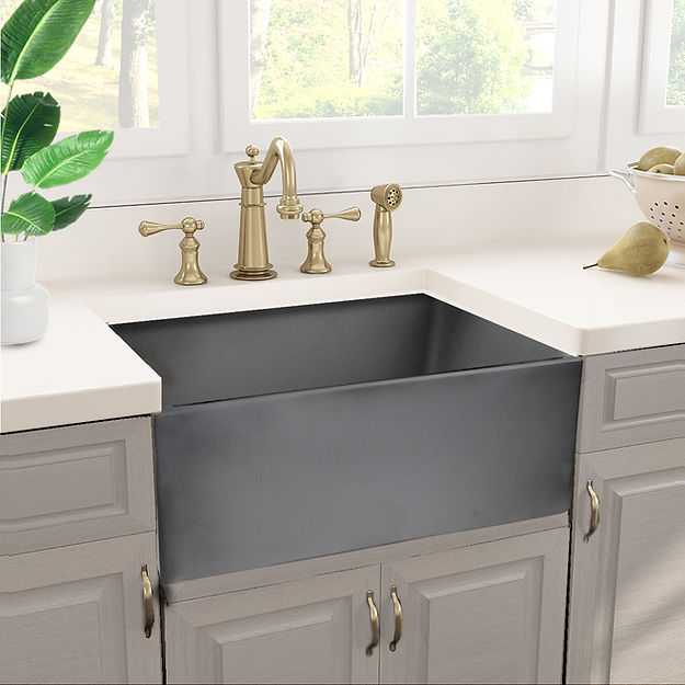 grey kitchen sink