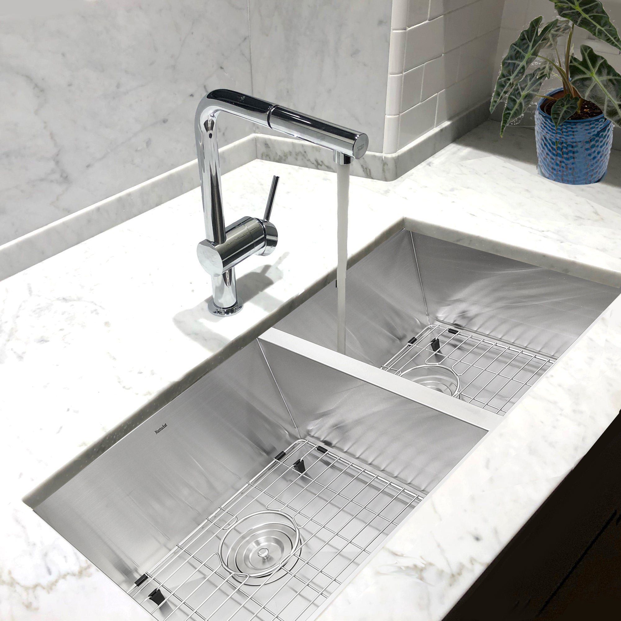 silver kitchen sink