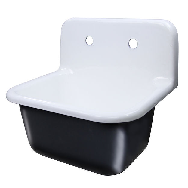 white/black bathroom sink