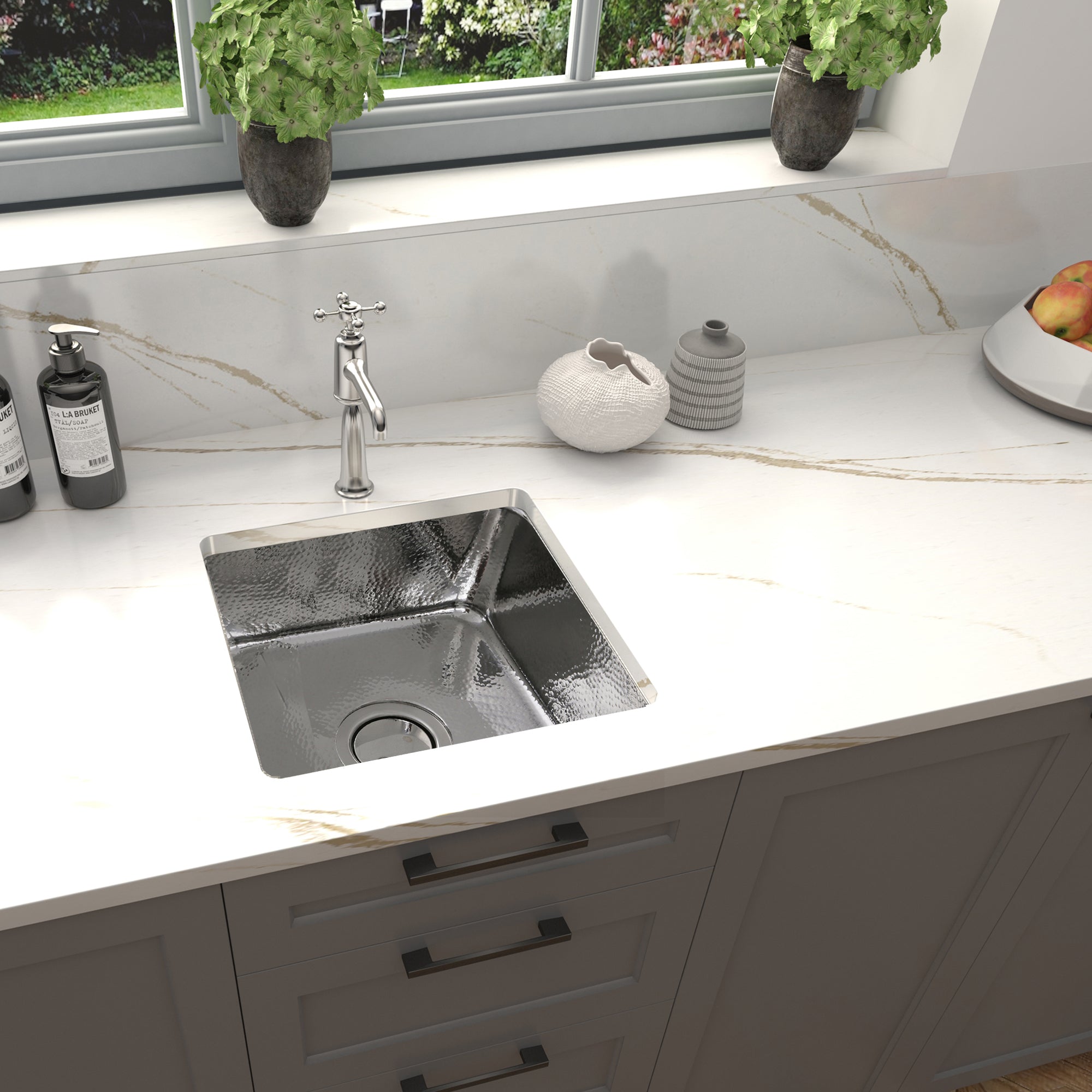 stainless steel bathroom sink