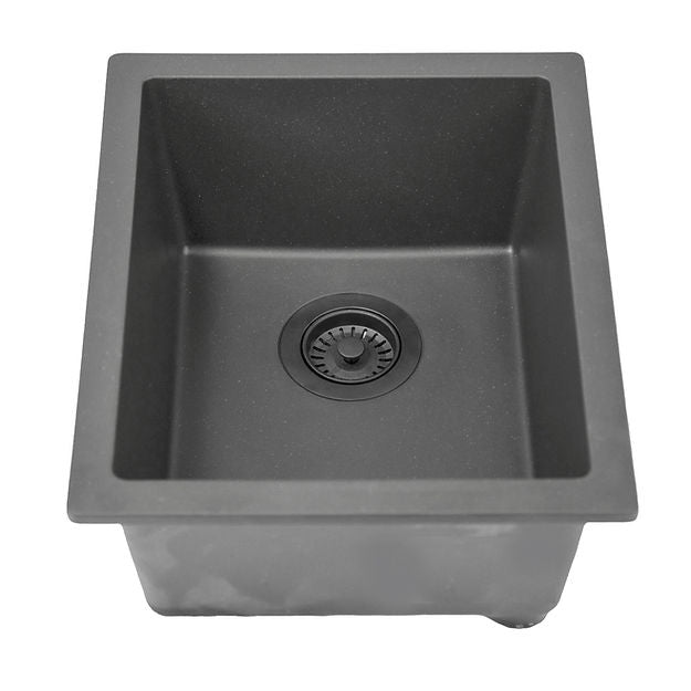 Nantucket Sinks 18 inch Single Bowl Dualmount Granite Composite Bar-Prep sink
