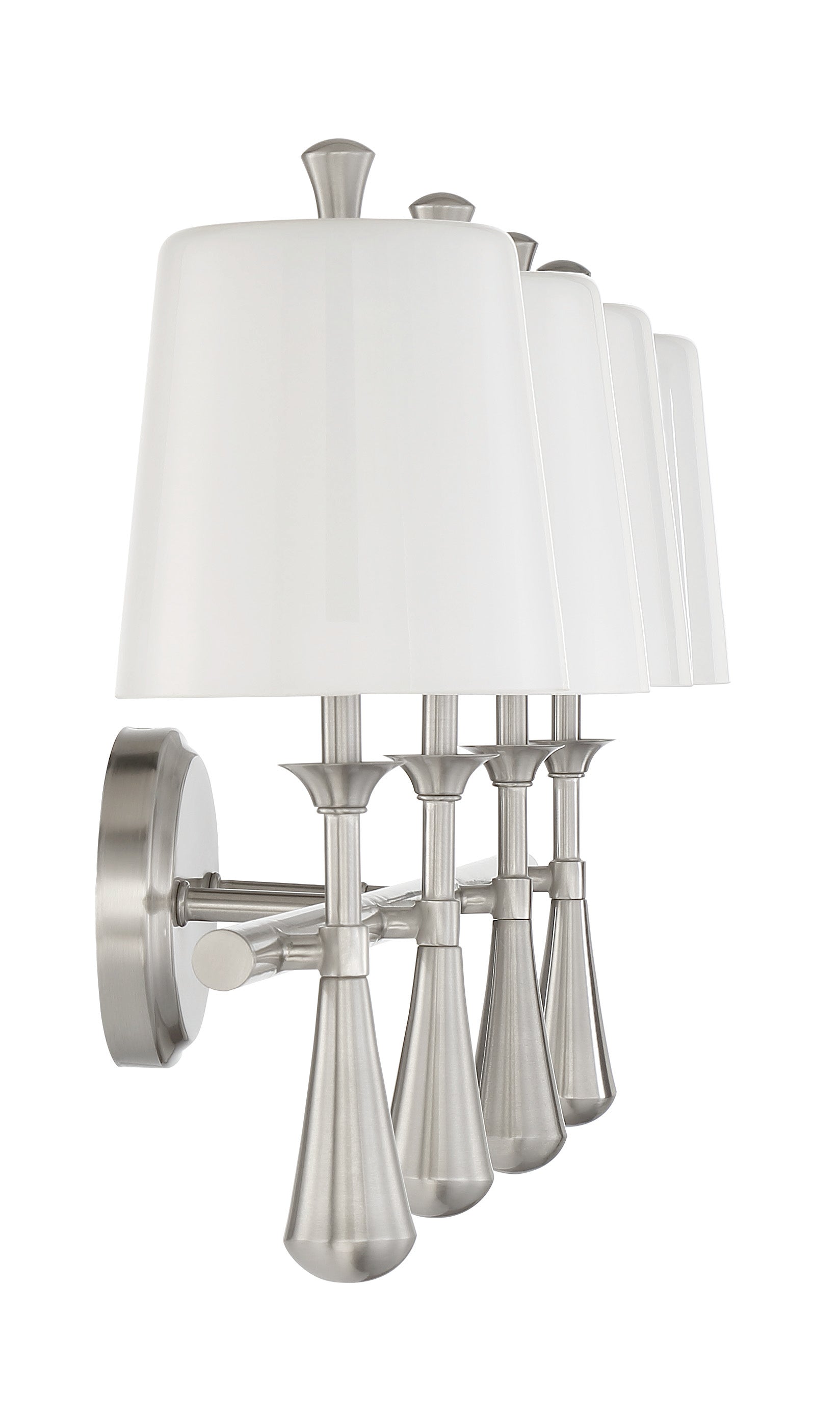 brushed polished nickel wall sconces
