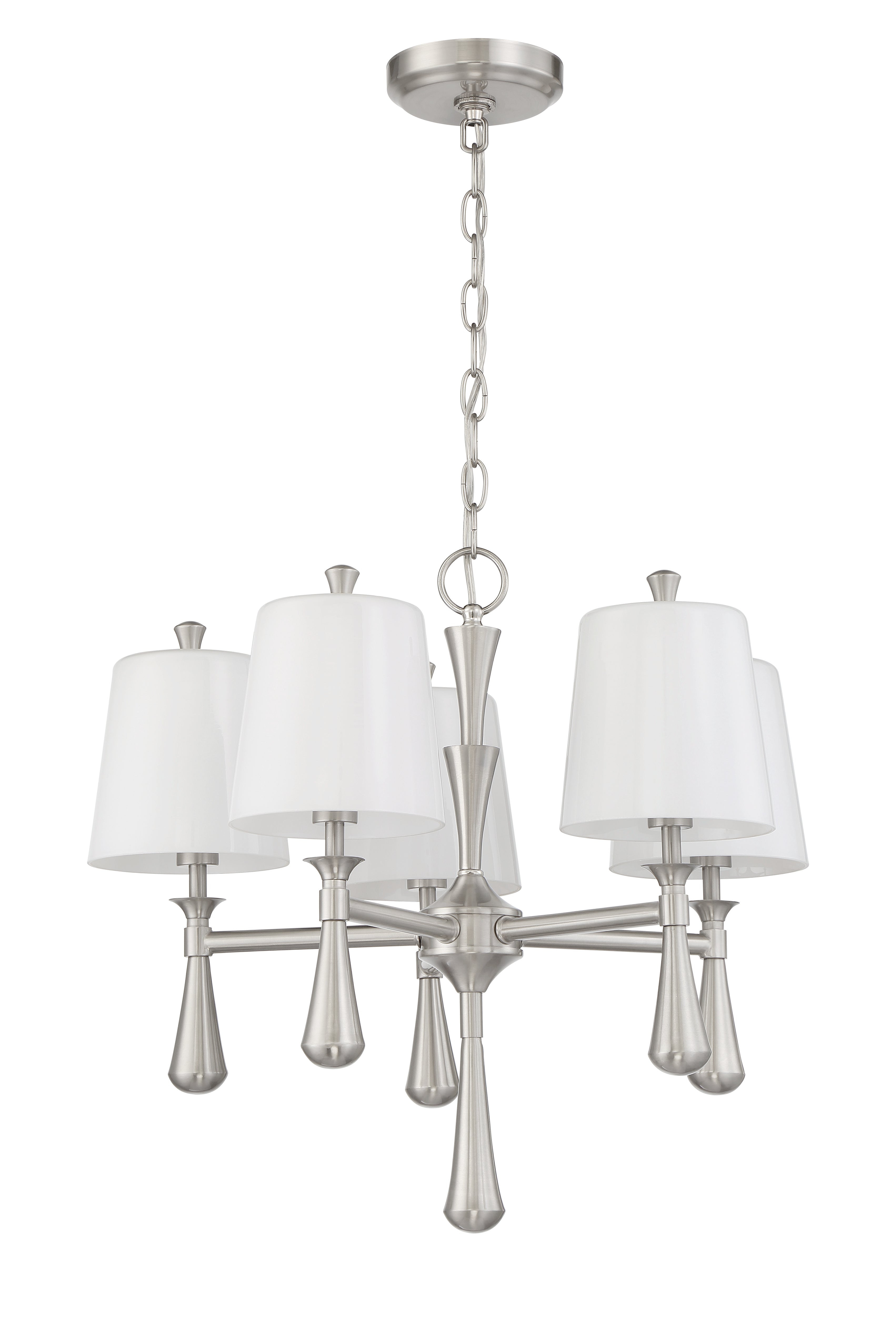 brushed polished nickel chandeliers