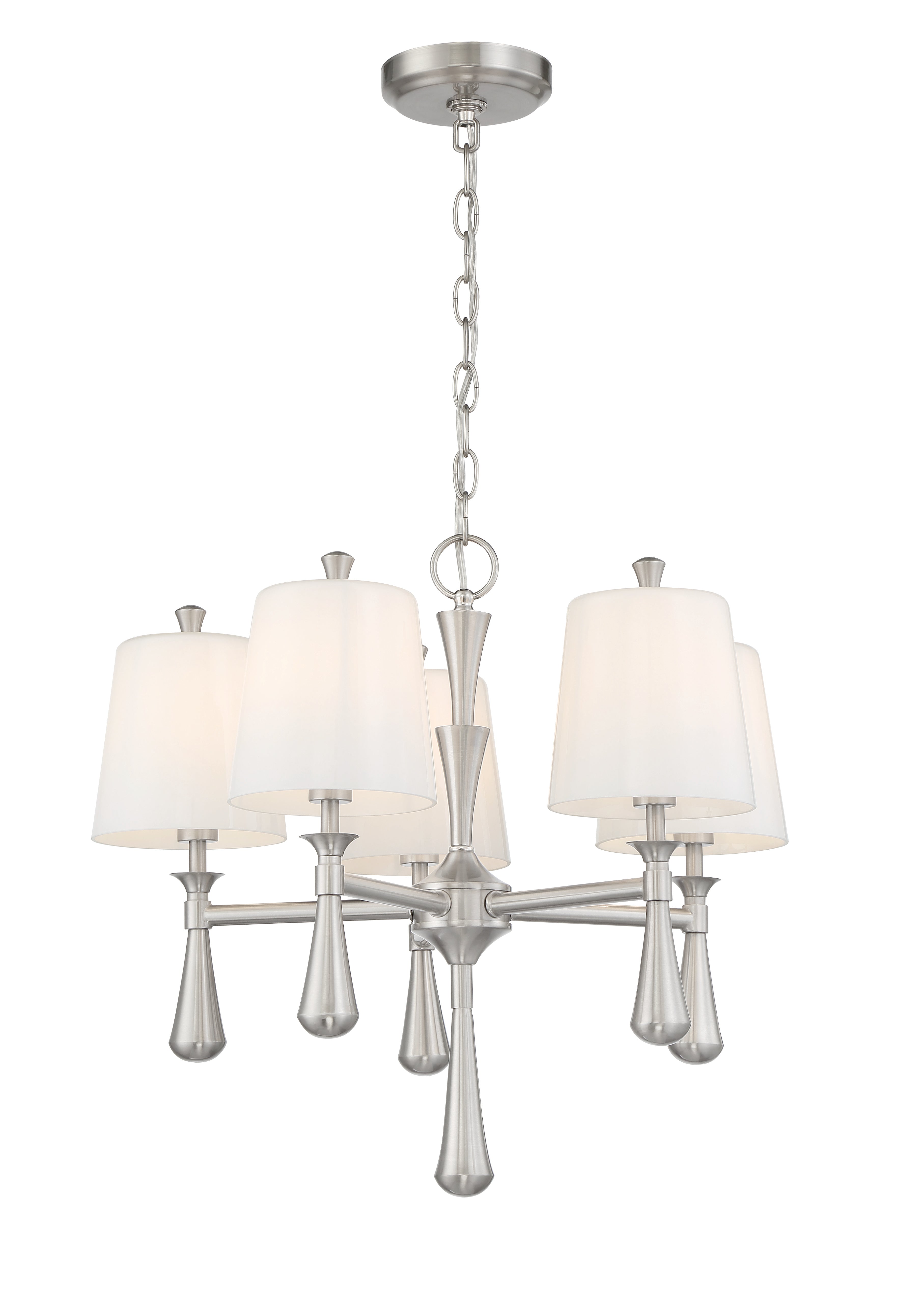 brushed polished nickel chandeliers