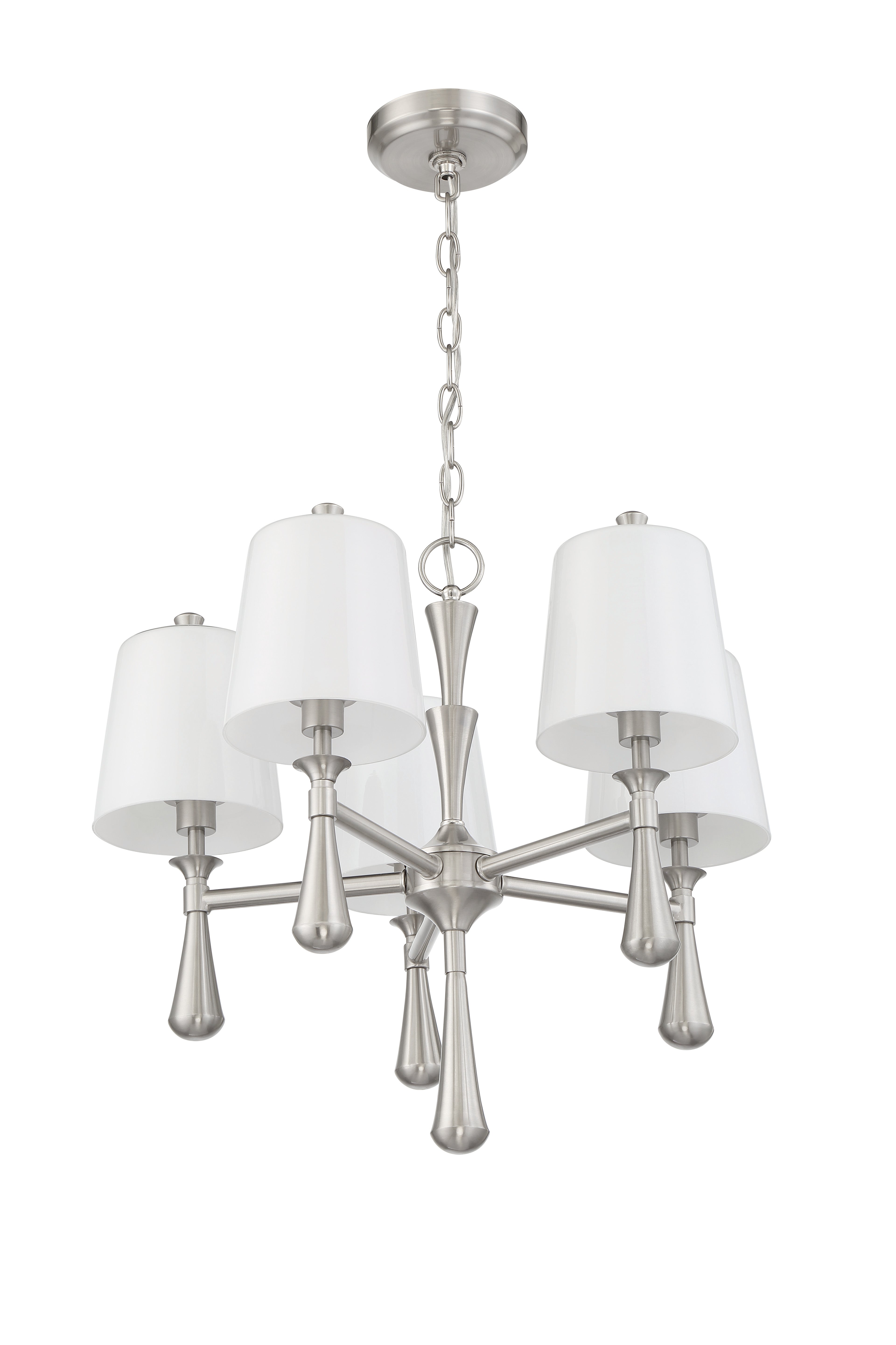 brushed polished nickel chandeliers