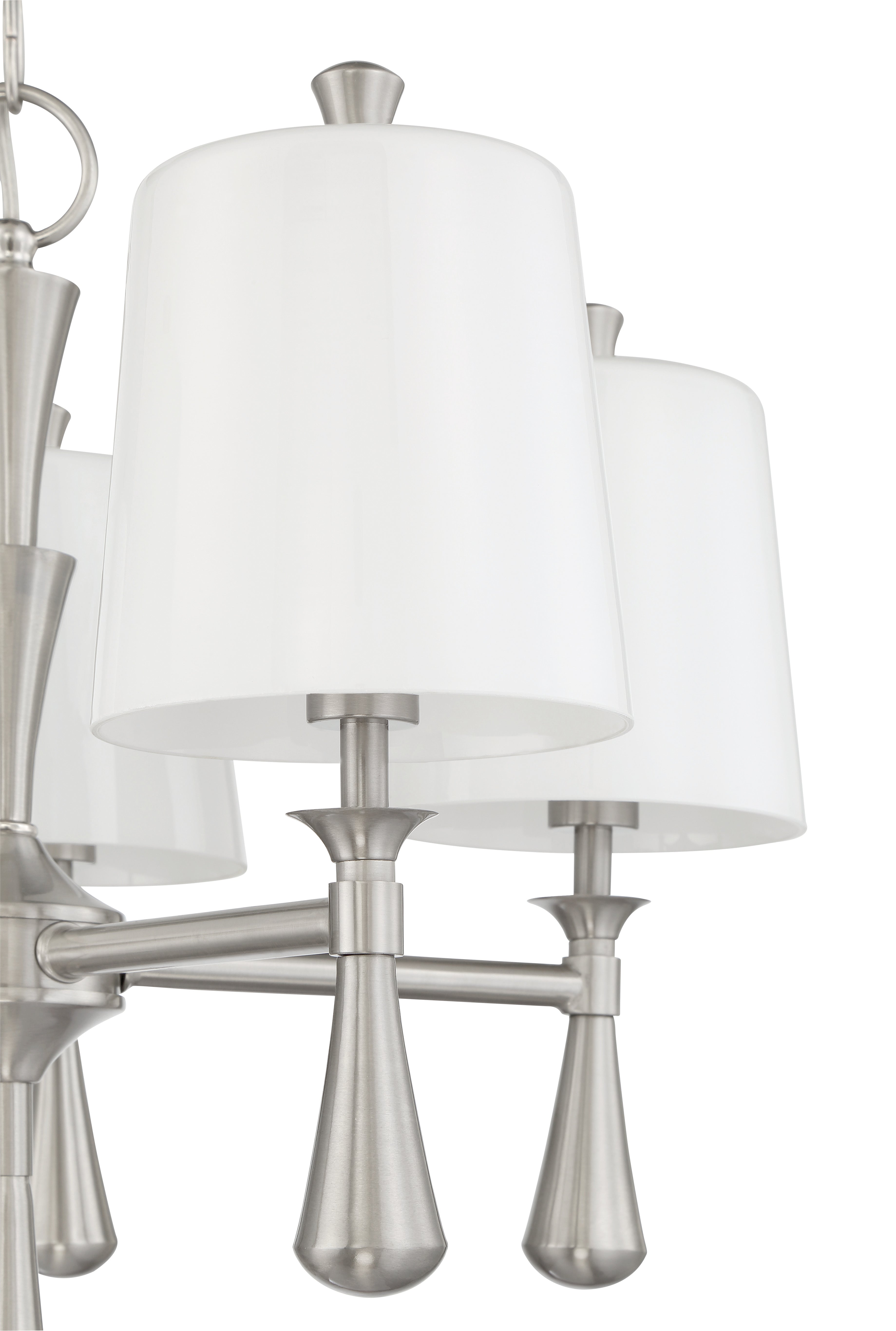 brushed polished nickel chandeliers