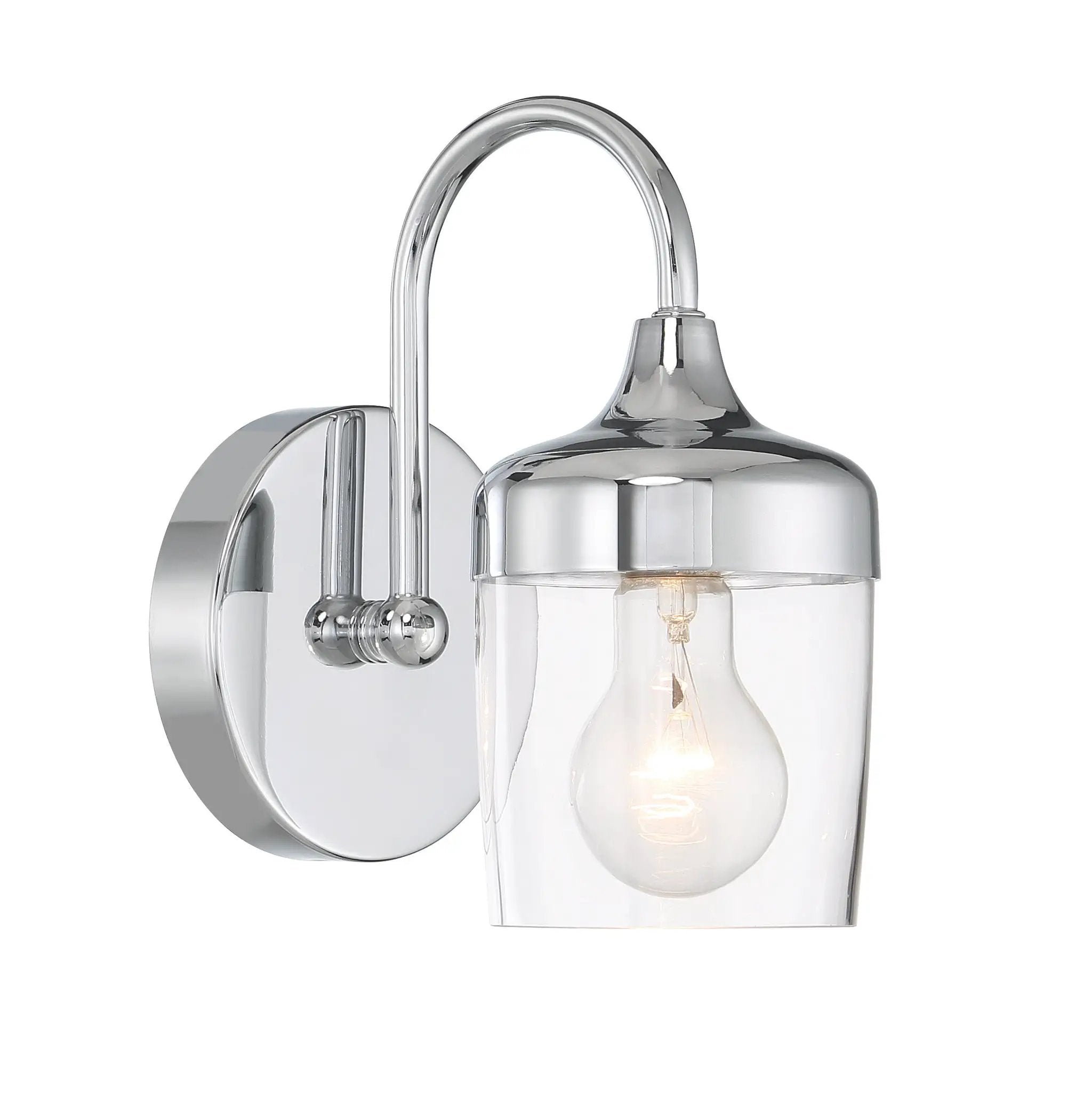 chrome wall sconces