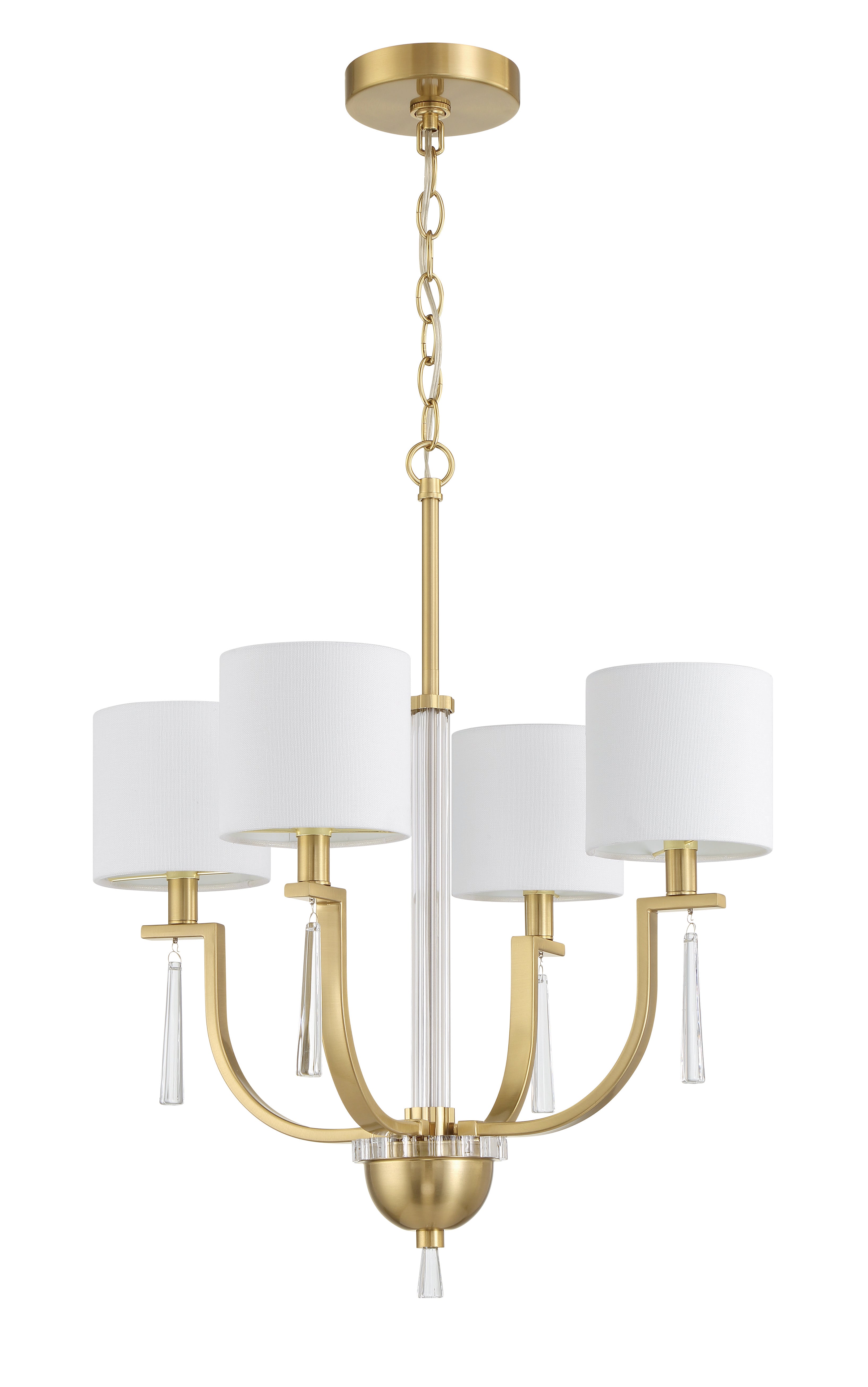satin brass chandeliers