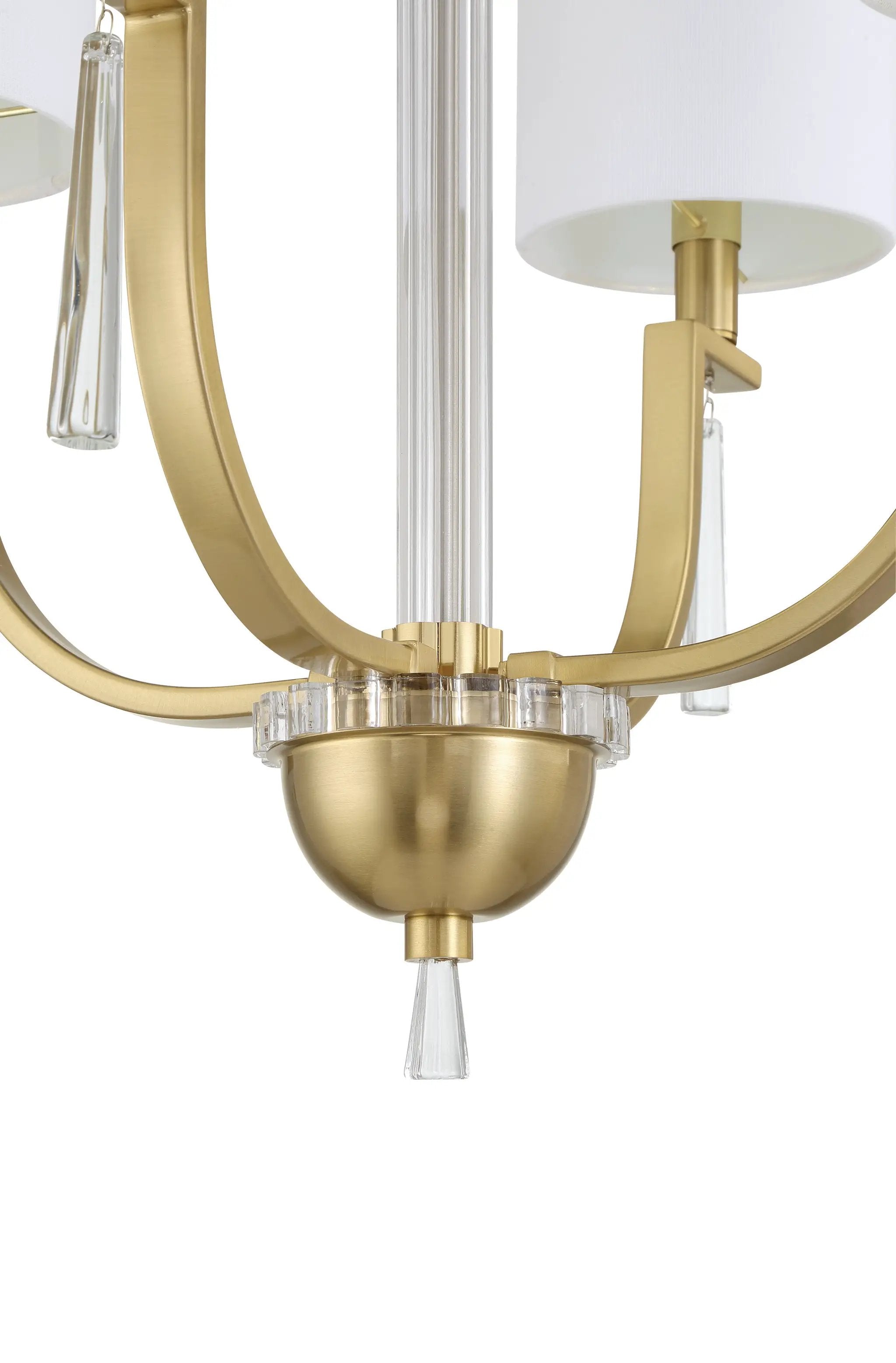 satin brass chandeliers