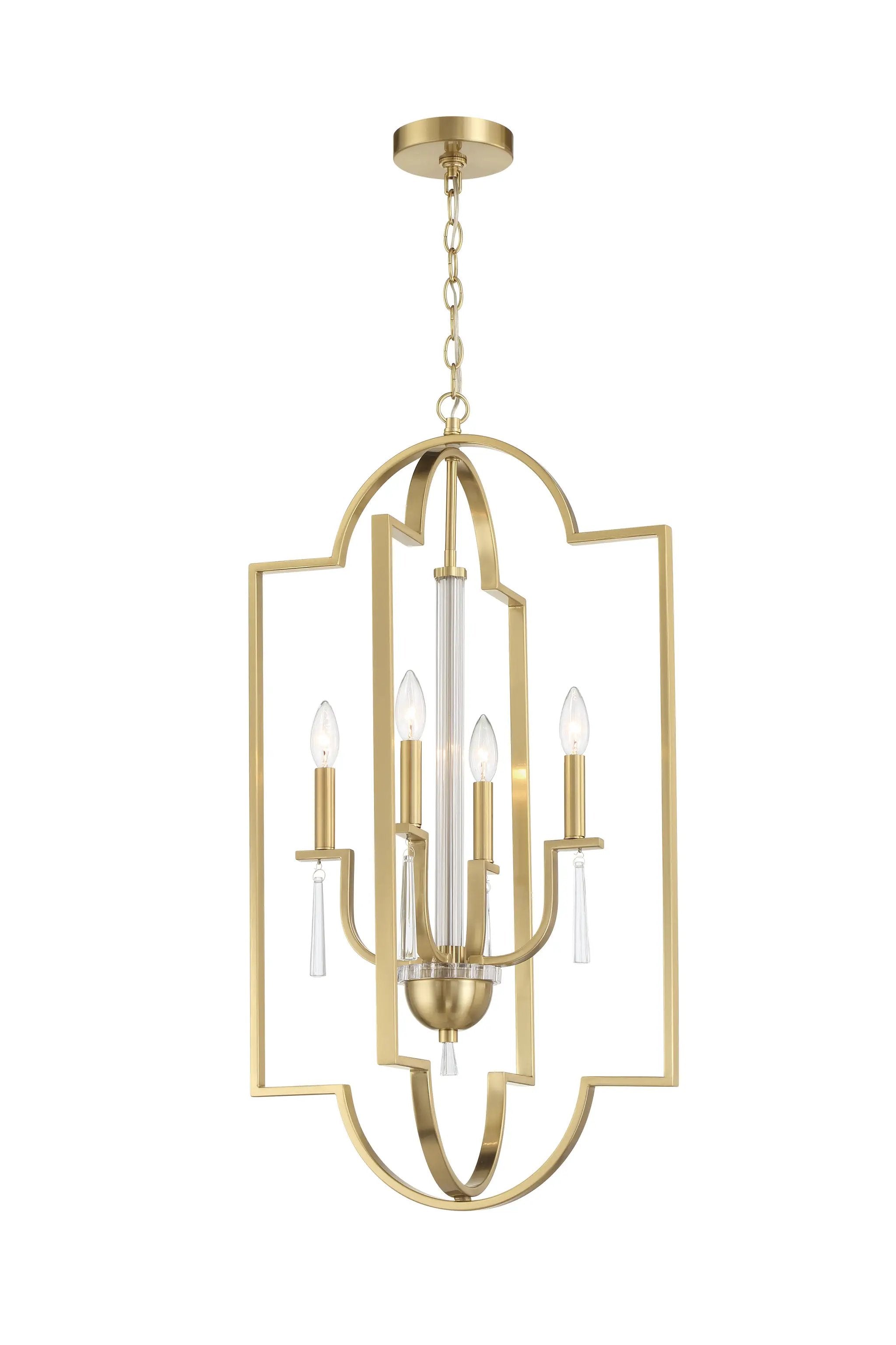 satin brass ceiling mount