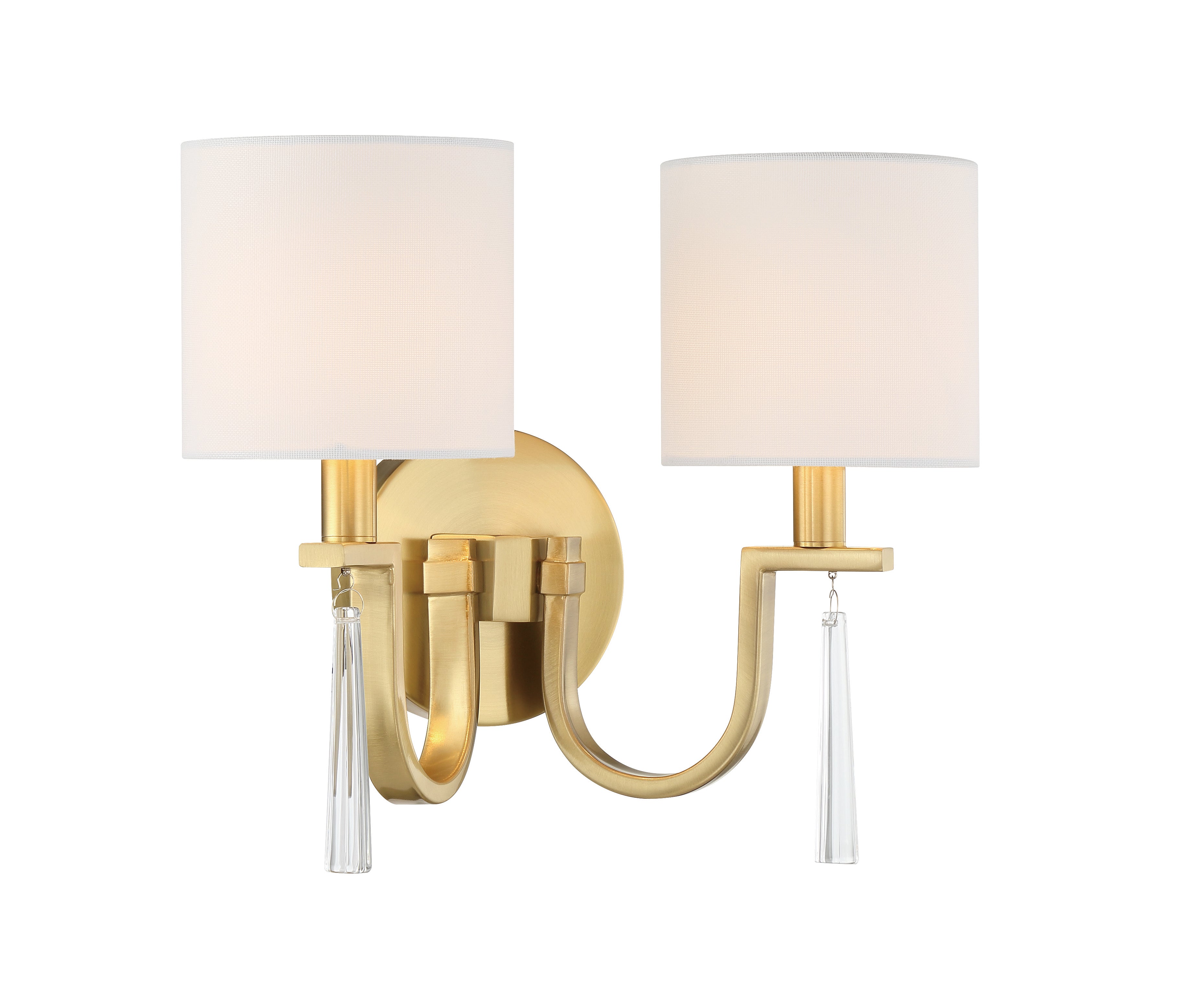 satin brass wall sconces