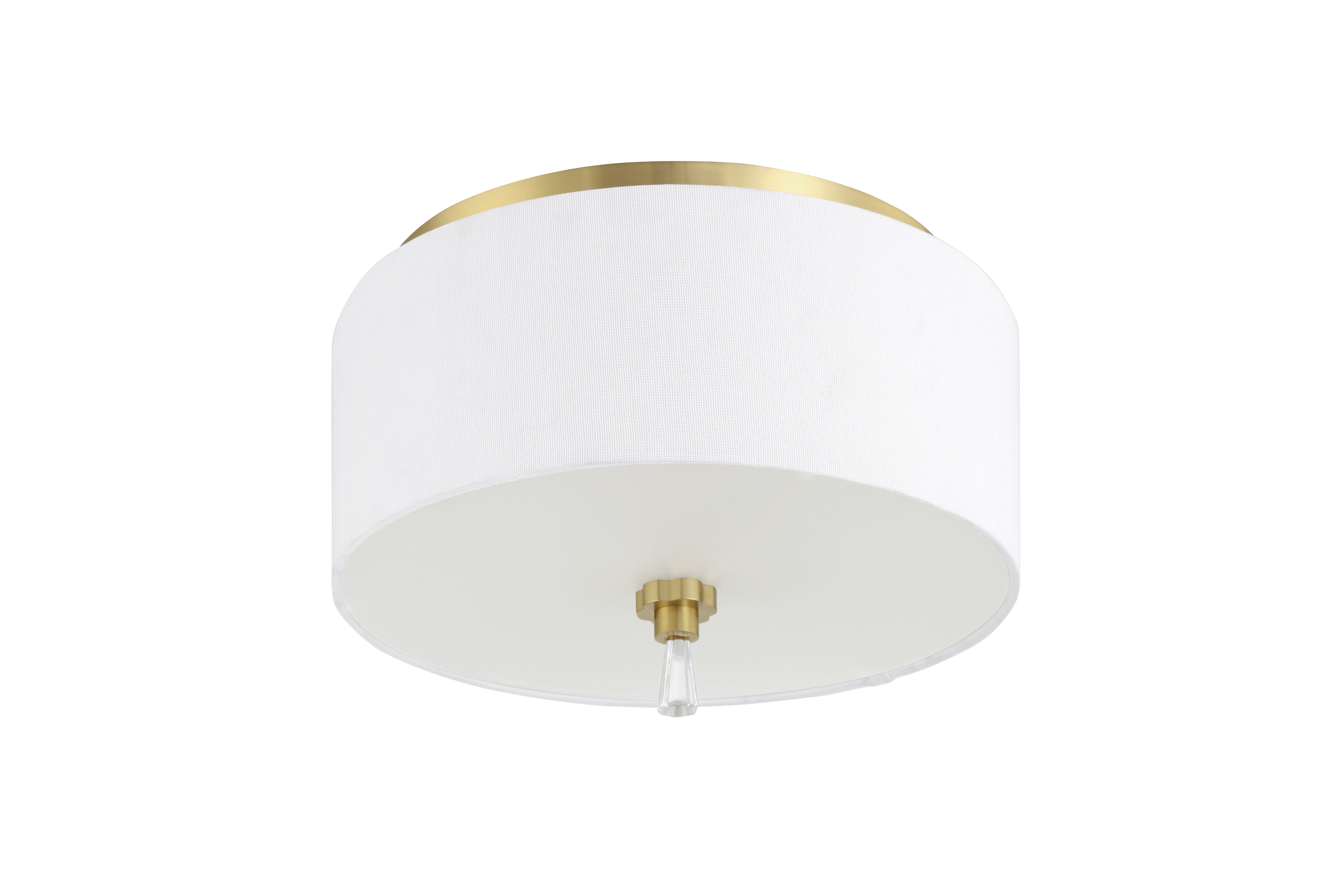 satin brass ceiling mount