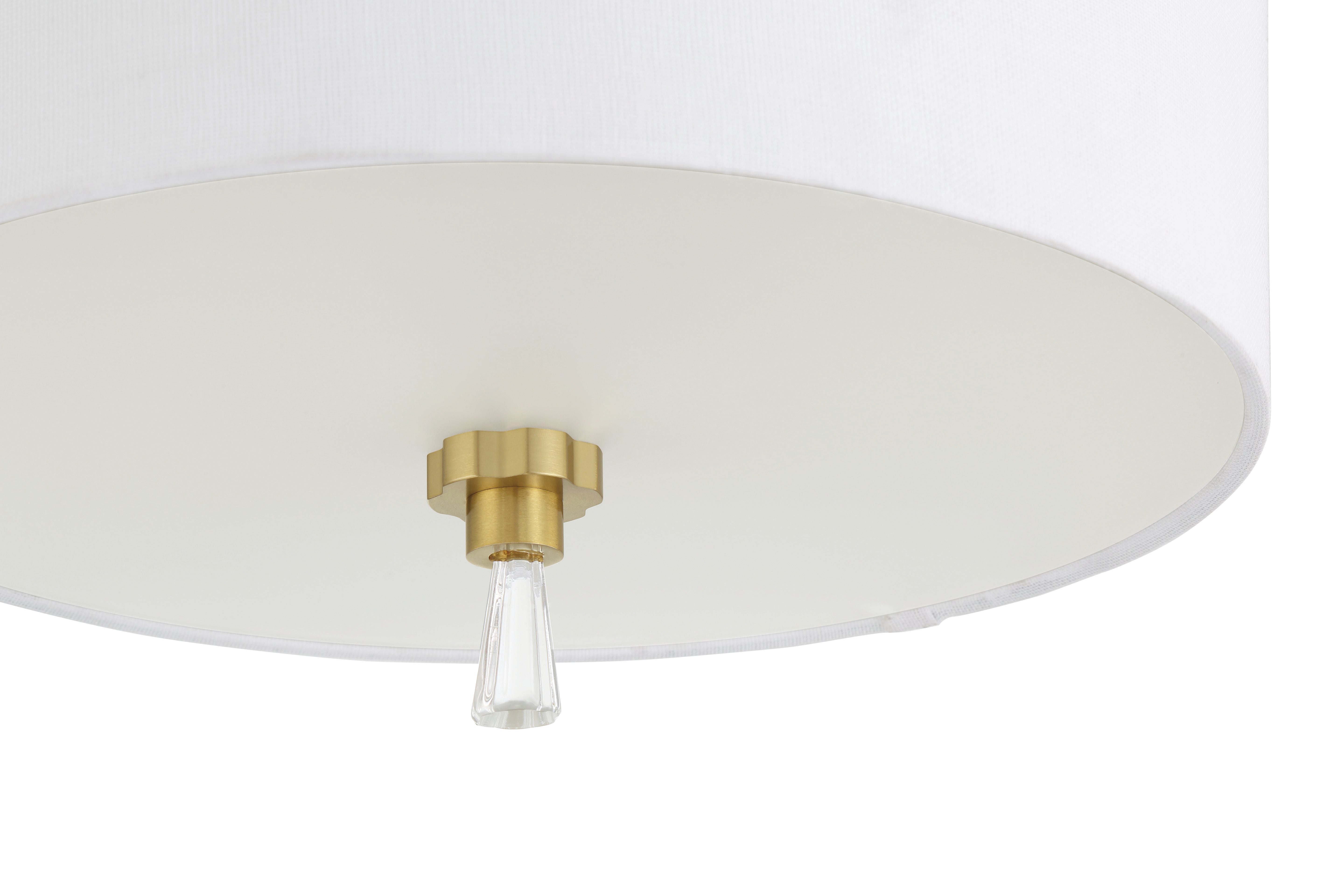 satin brass ceiling mount