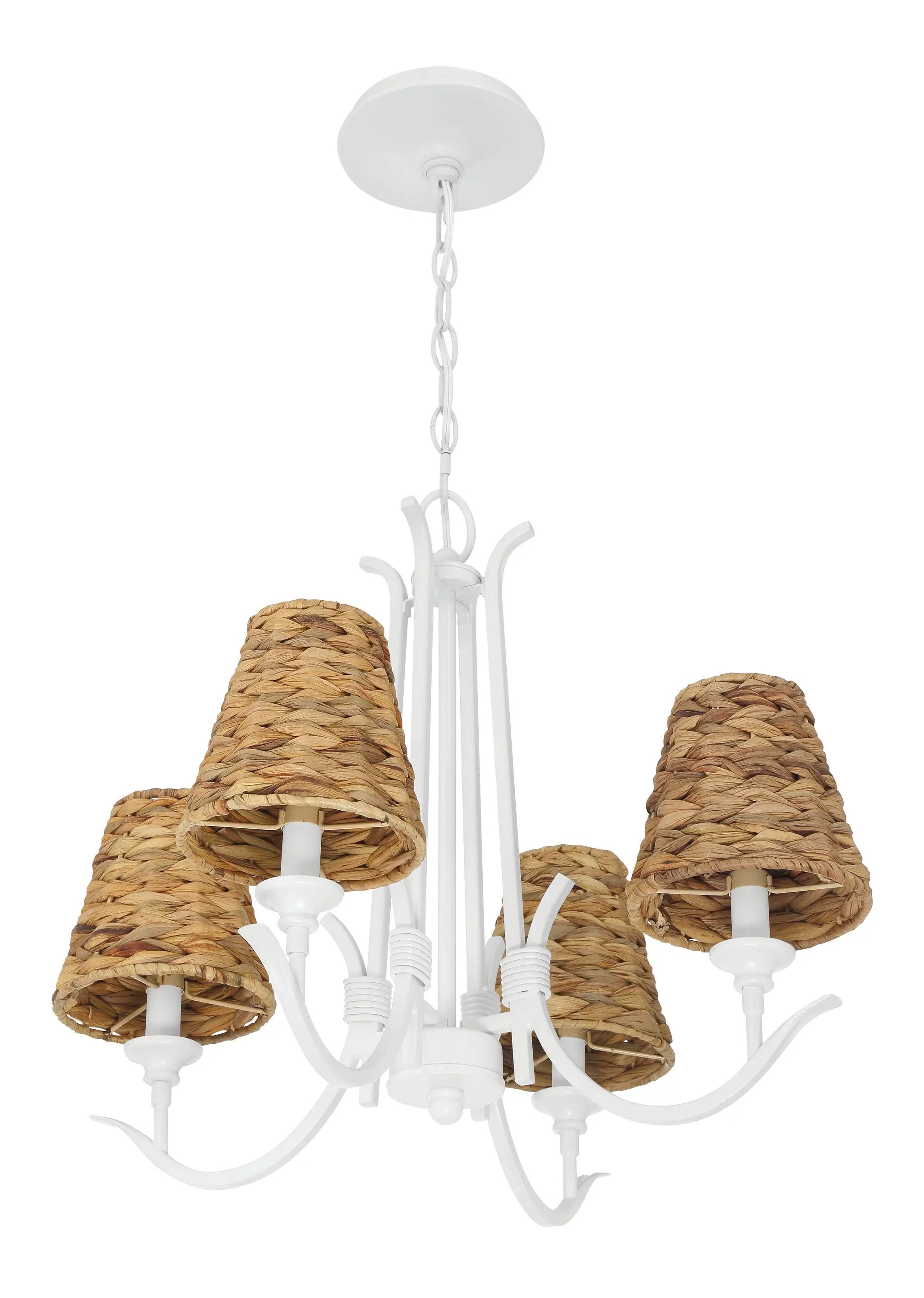 matte white chandeliers