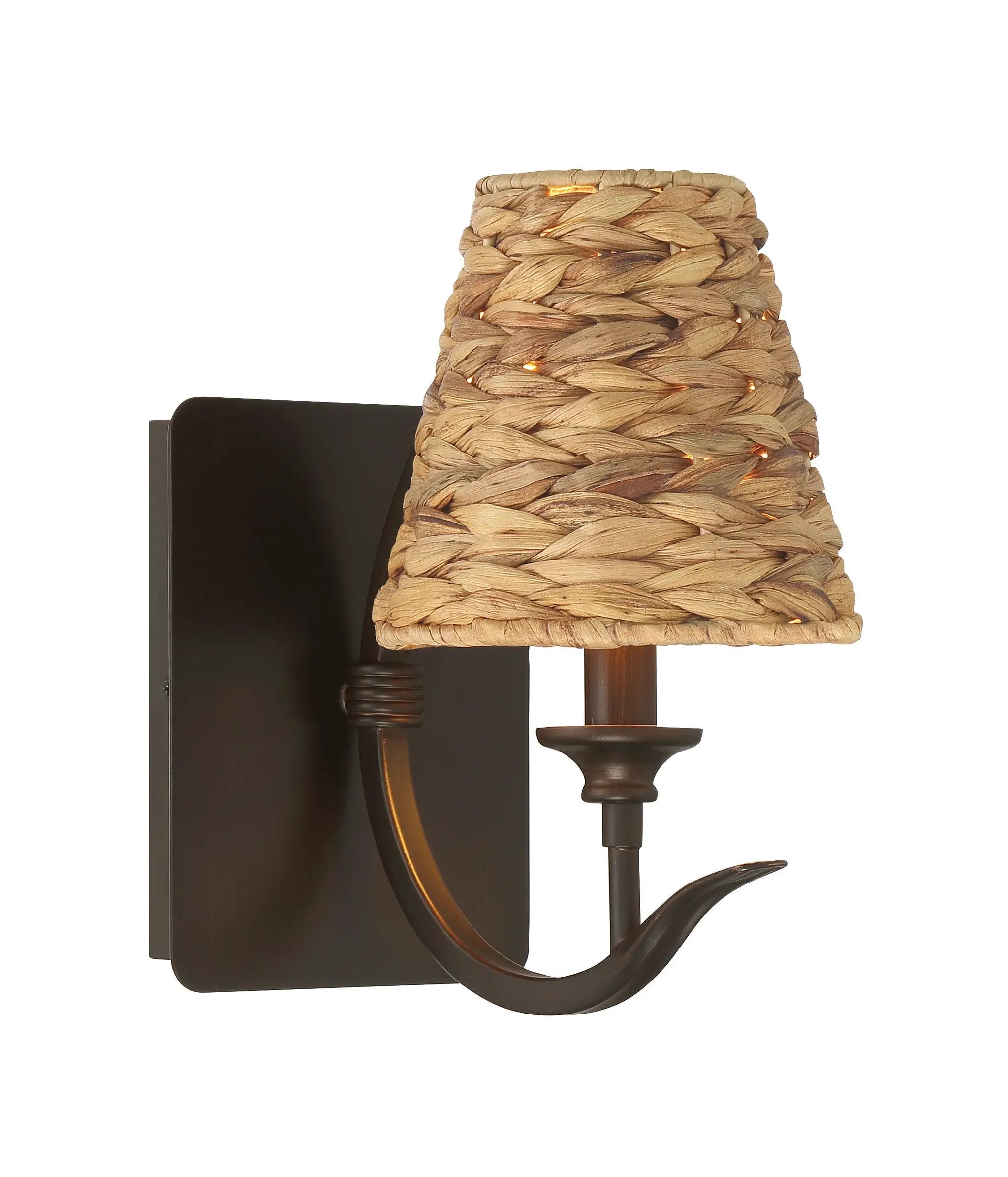 aged bronze brushed wall sconces