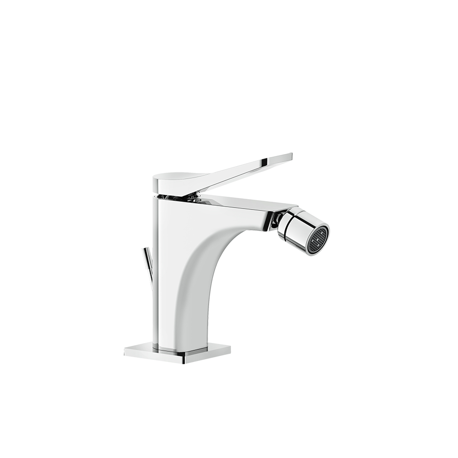 Gessi 59007 Rilievo Single Lever Bidet Mixer with Pop-Up Assembly