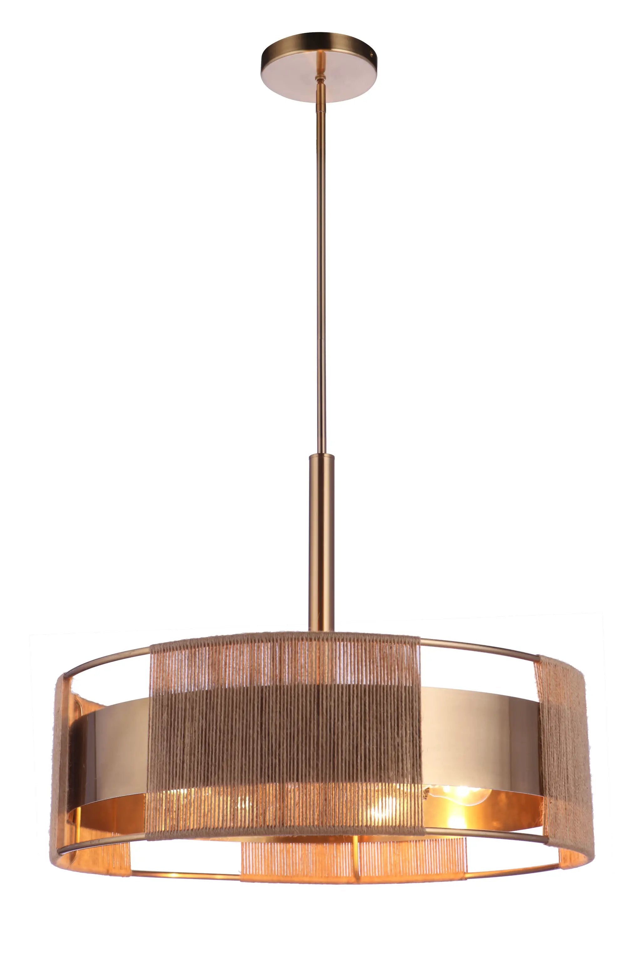 satin brass pendants