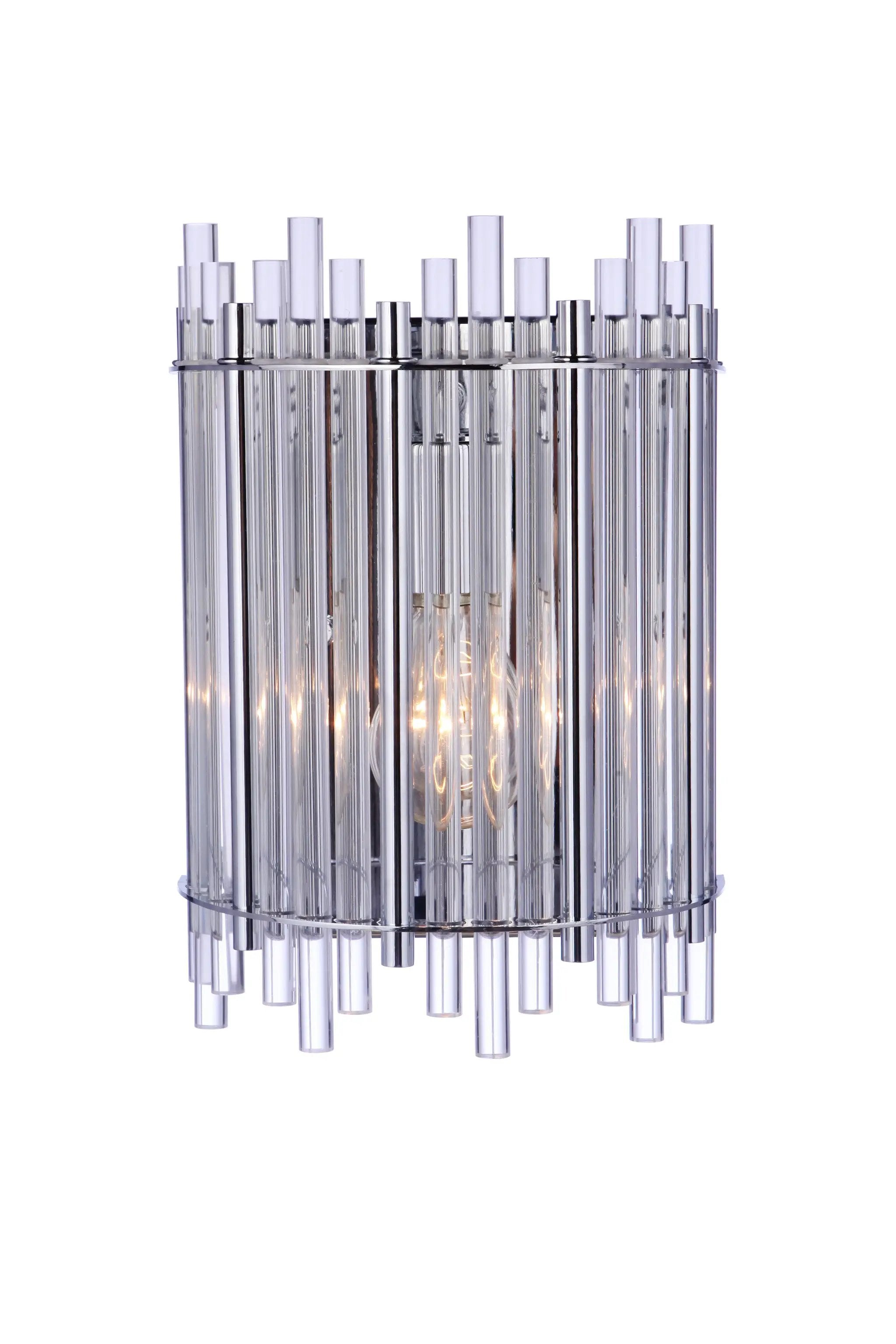 chrome wall sconces