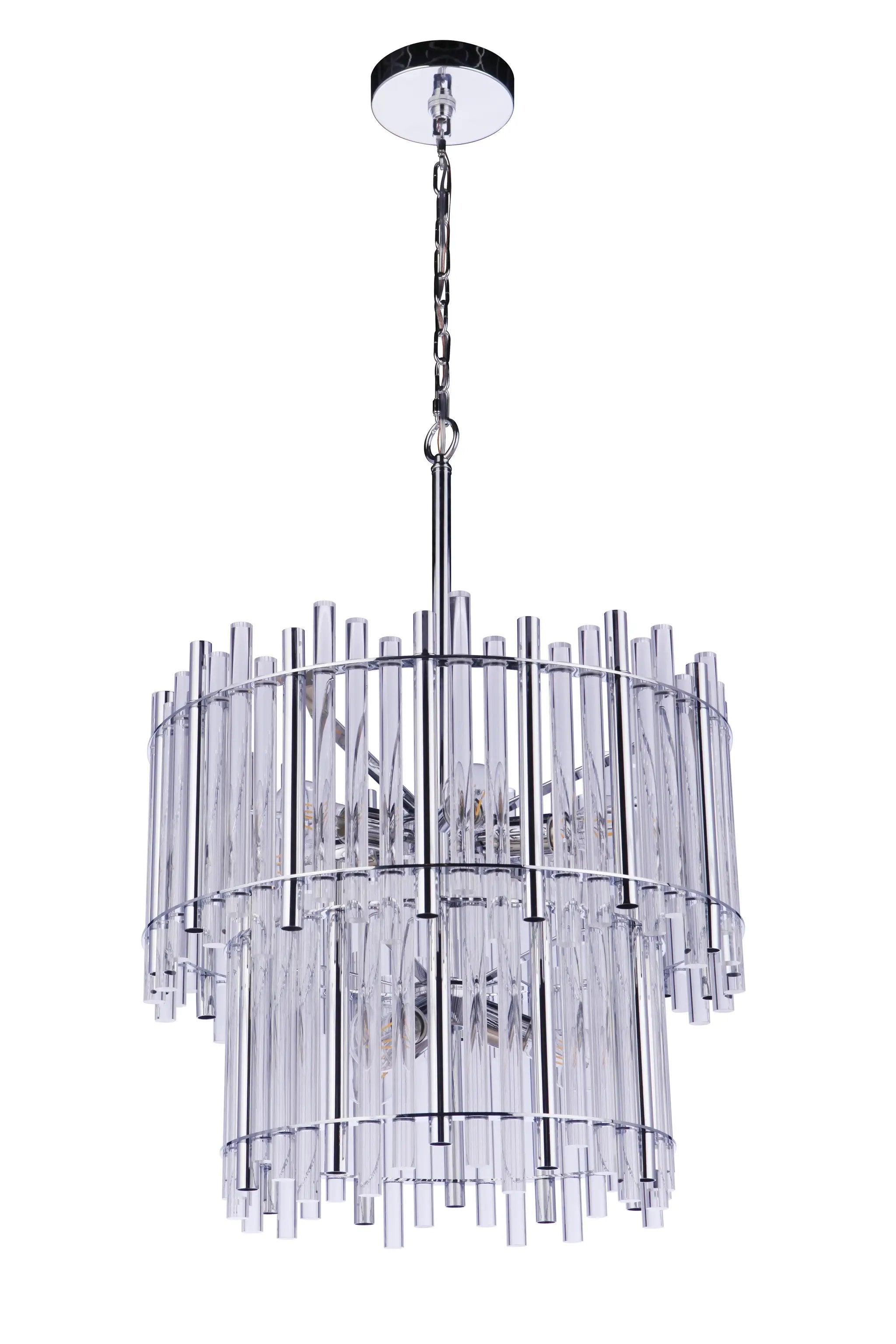 chrome chandeliers
