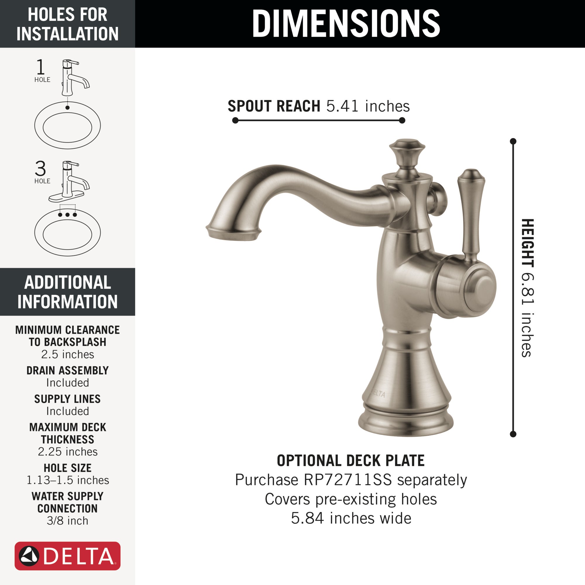 stainless bathroom faucet