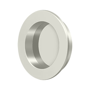 Deltana 2-3/8" Round Solid Brass Flush Pull