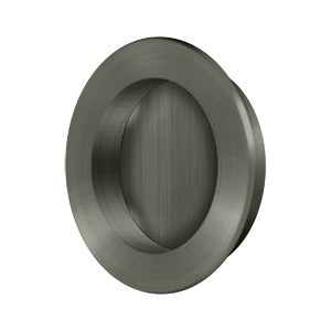 Deltana 2-3/8" Round Solid Brass Flush Pull