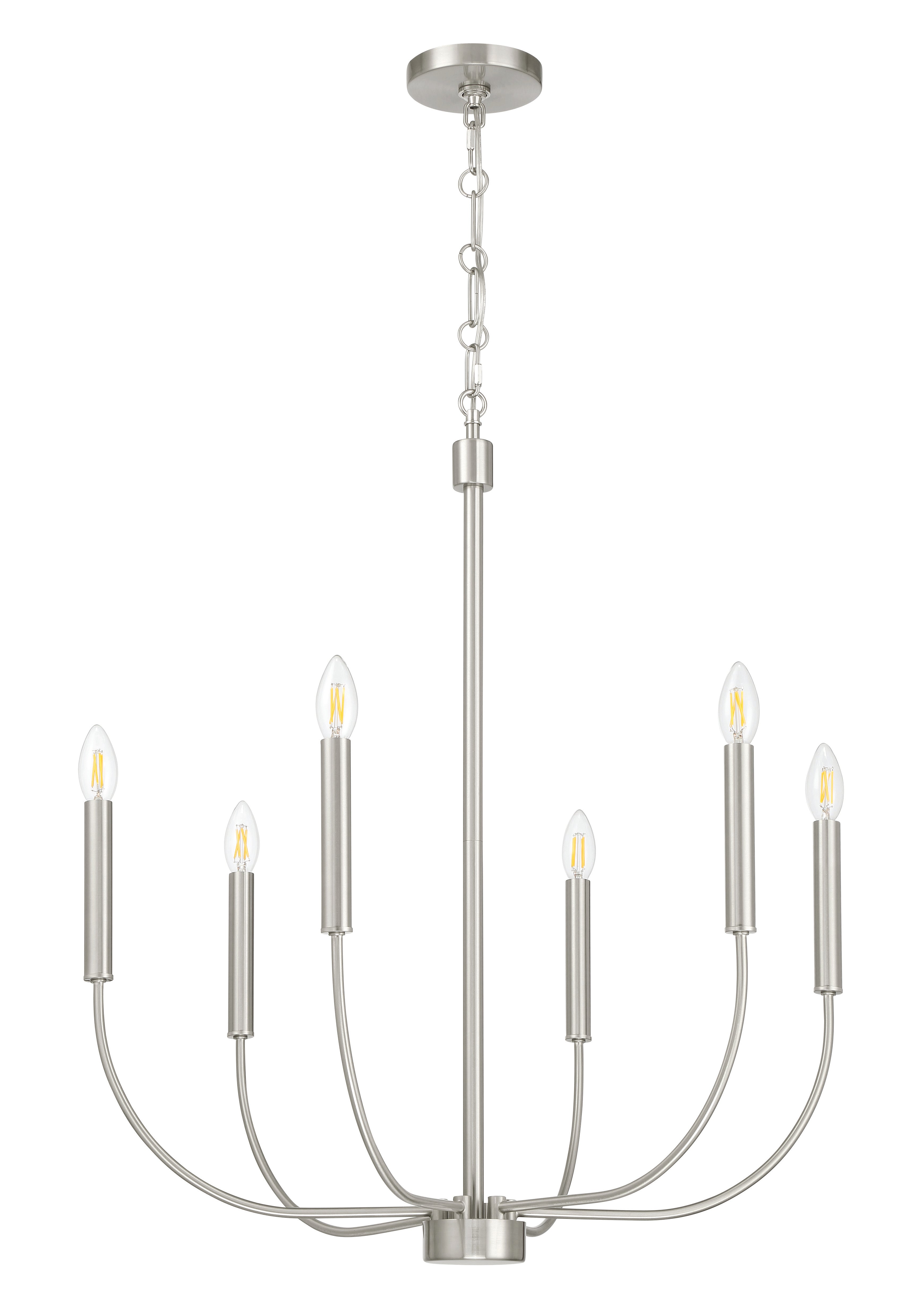 brushed polished nickel chandeliers