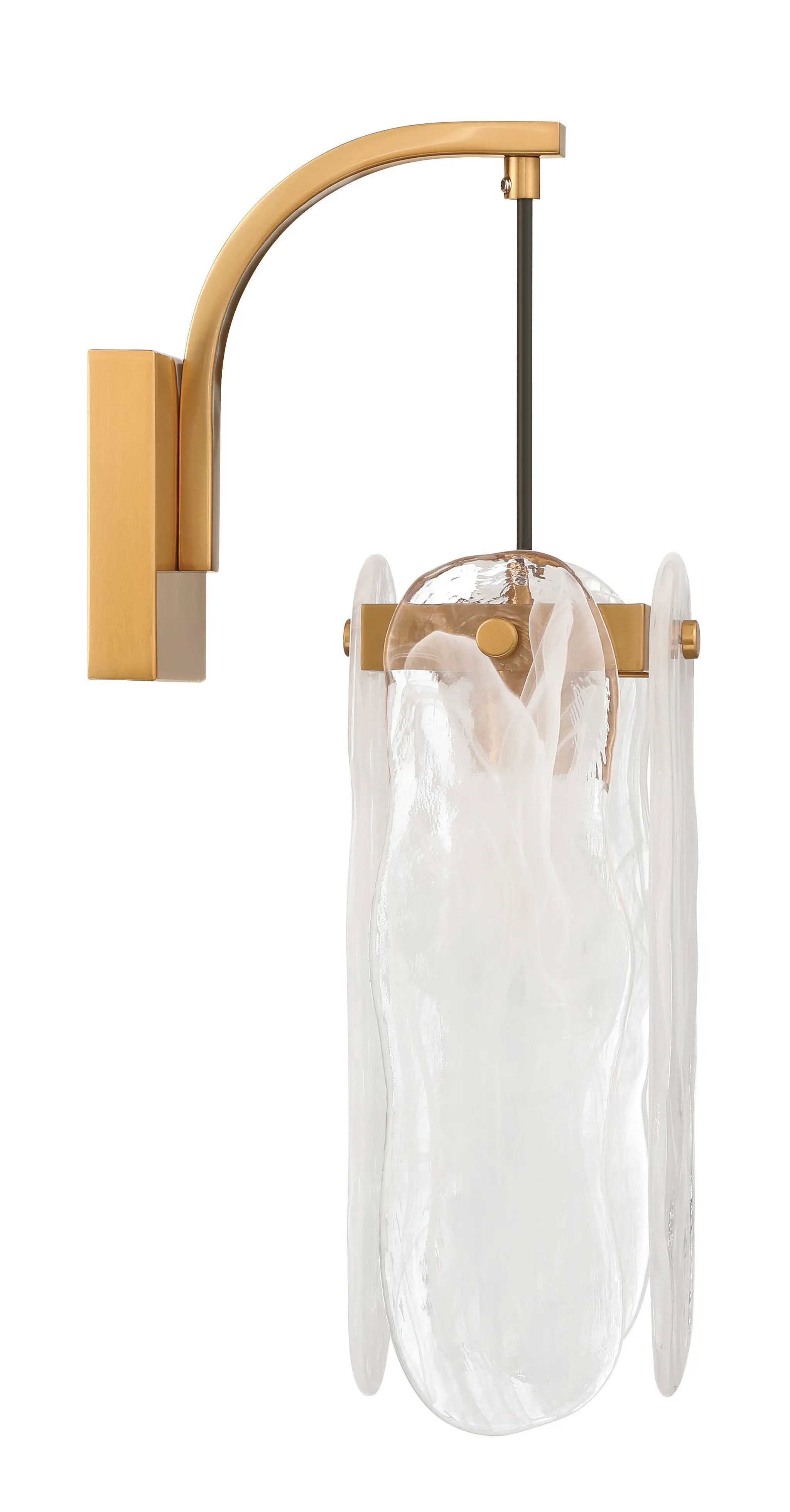 satin brass wall sconces
