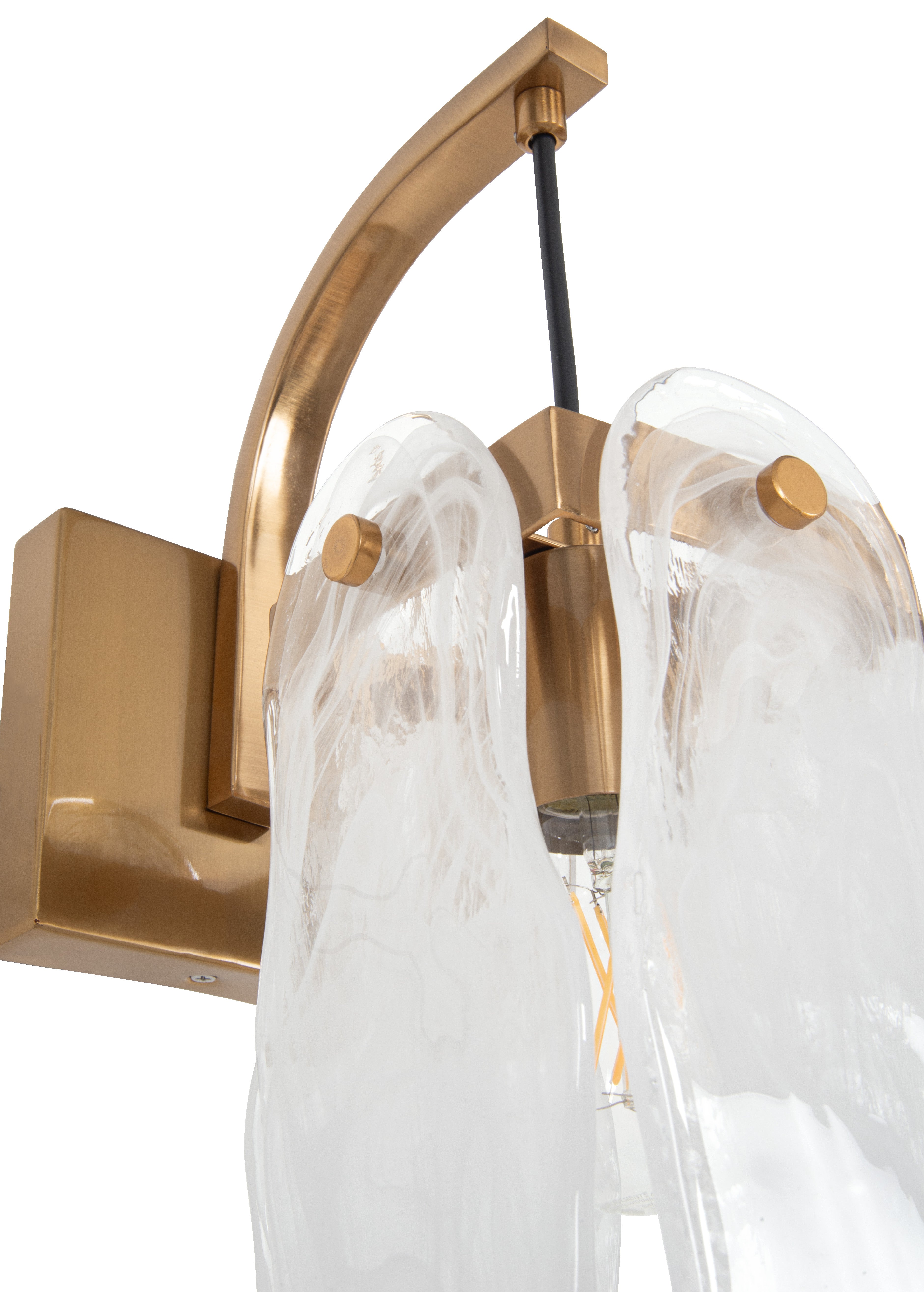 satin brass wall sconces