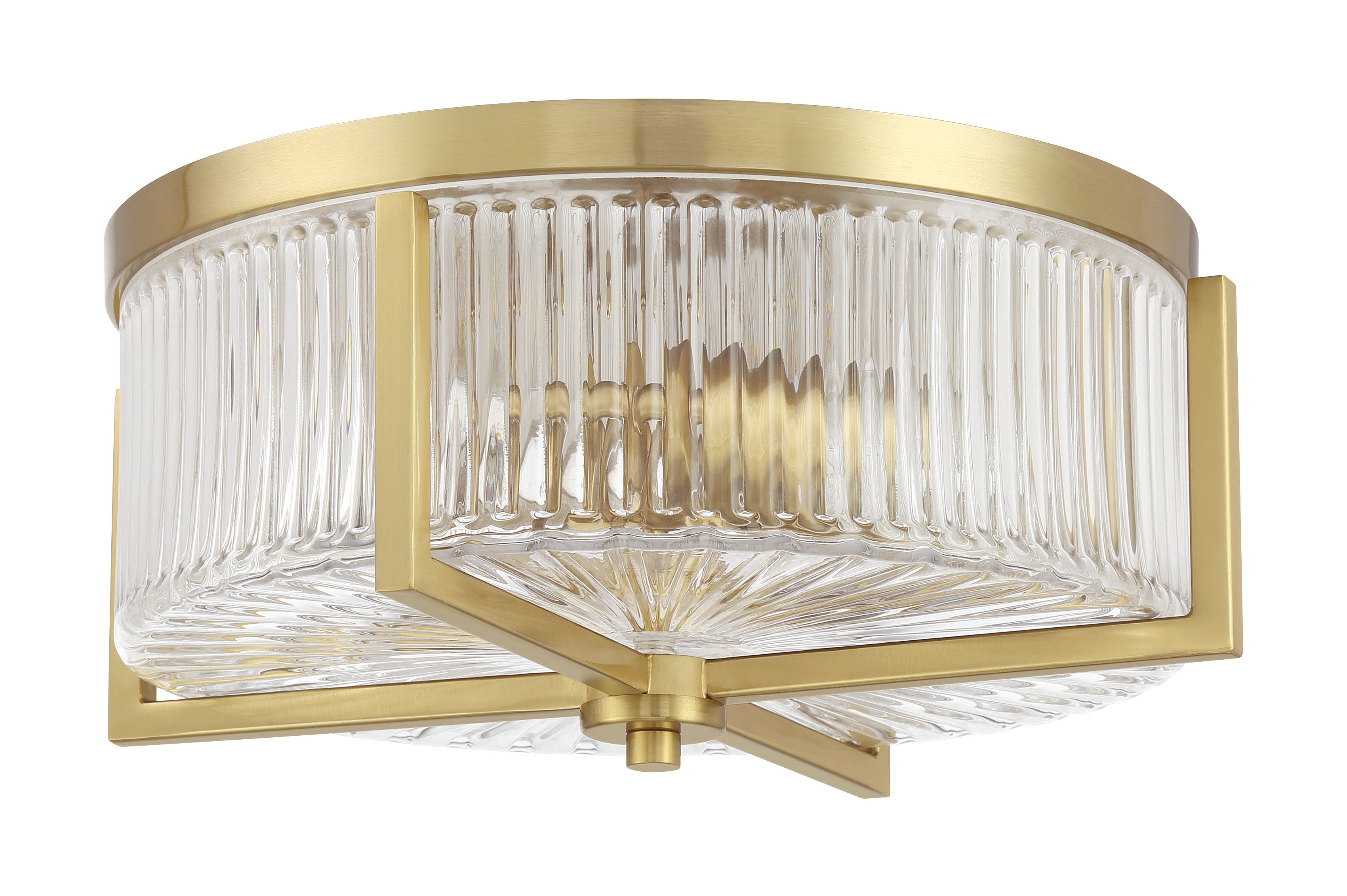 satin brass ceiling mount