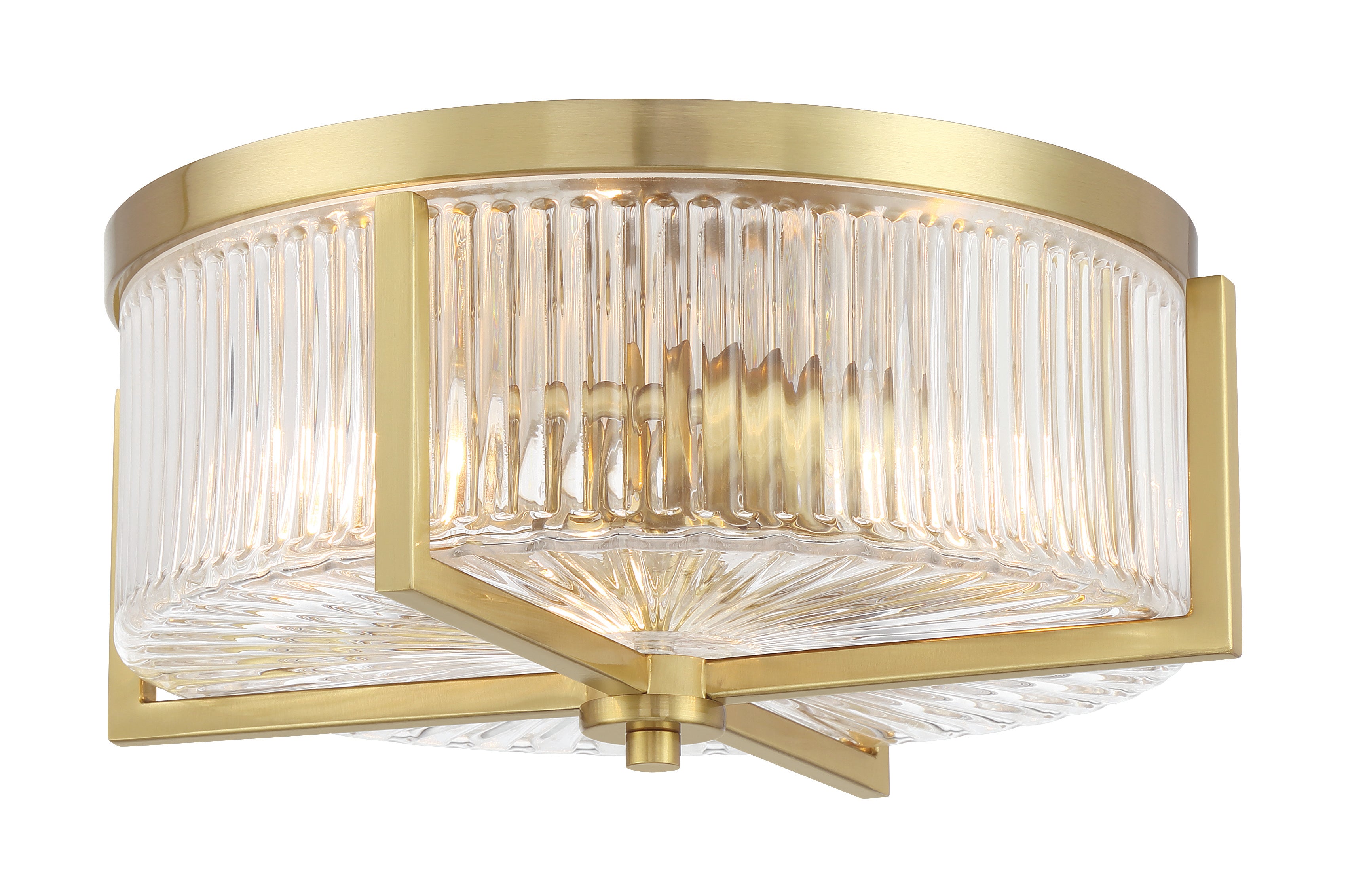 satin brass ceiling mount