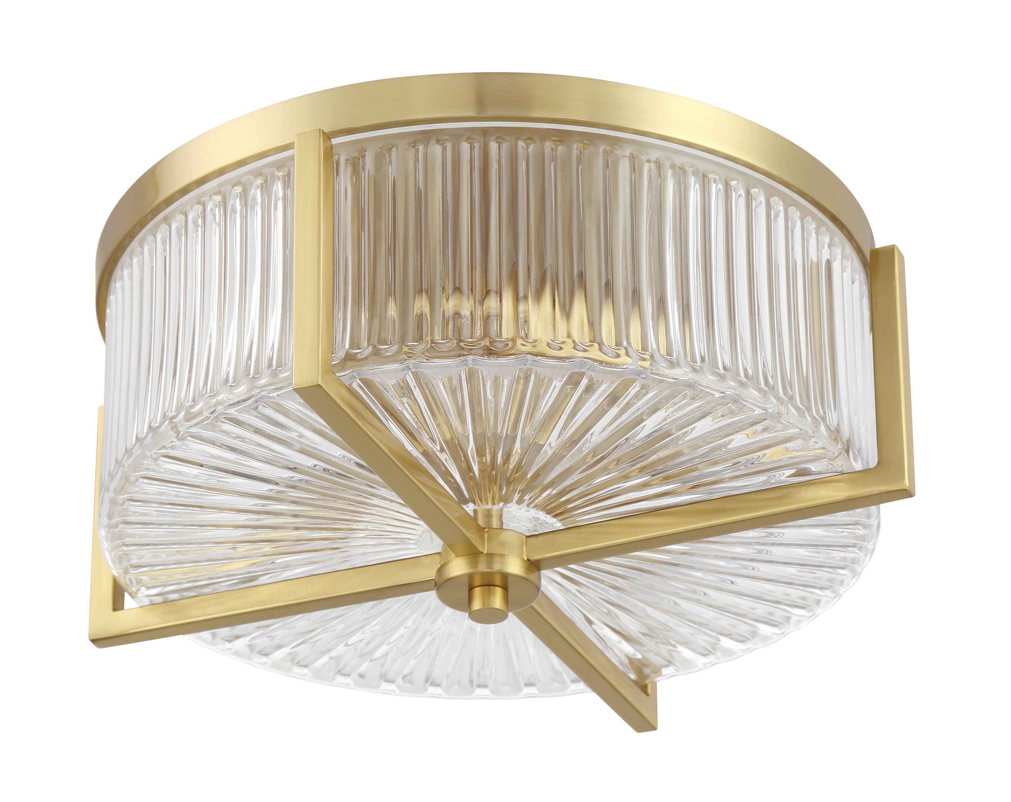 satin brass ceiling mount