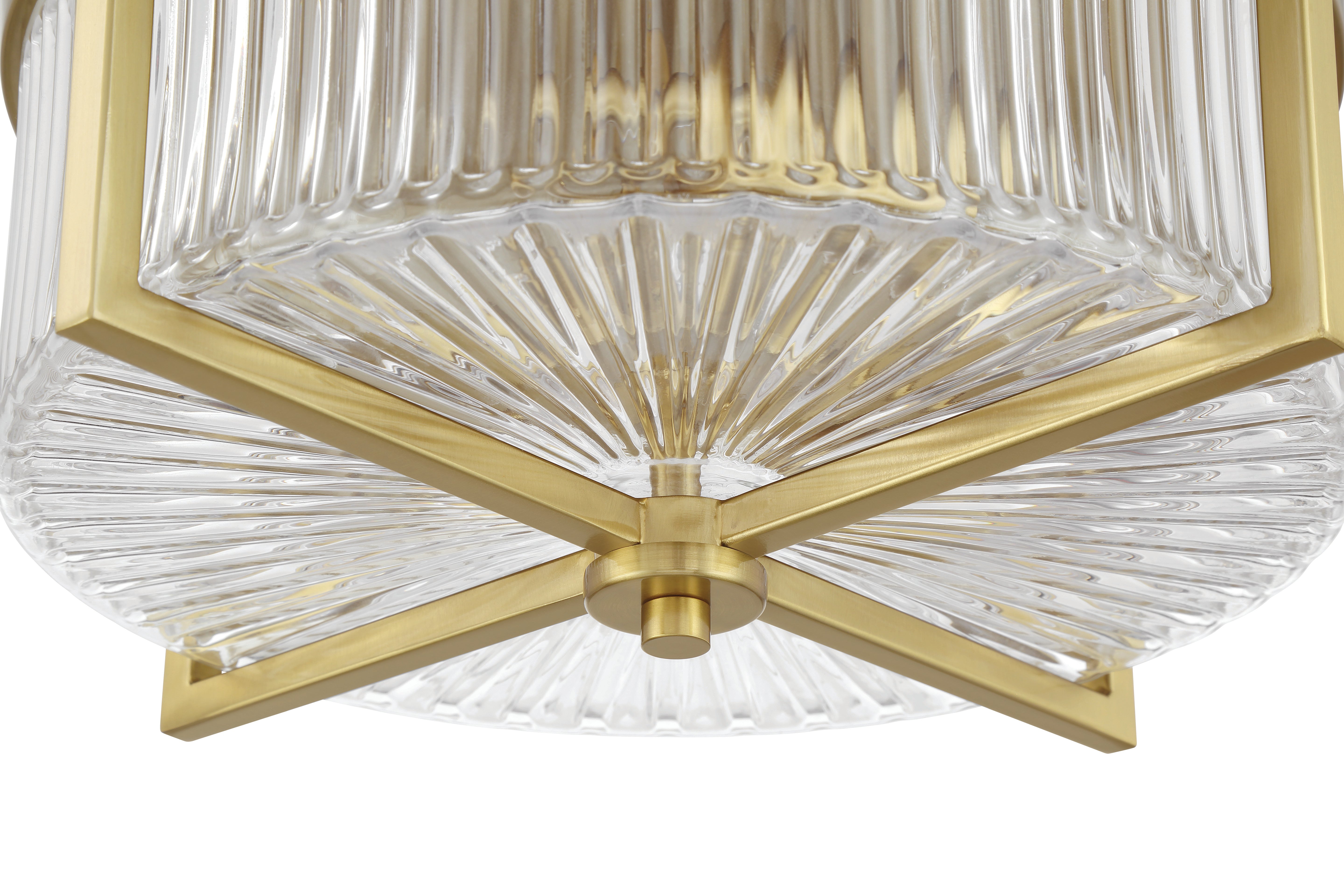 satin brass ceiling mount