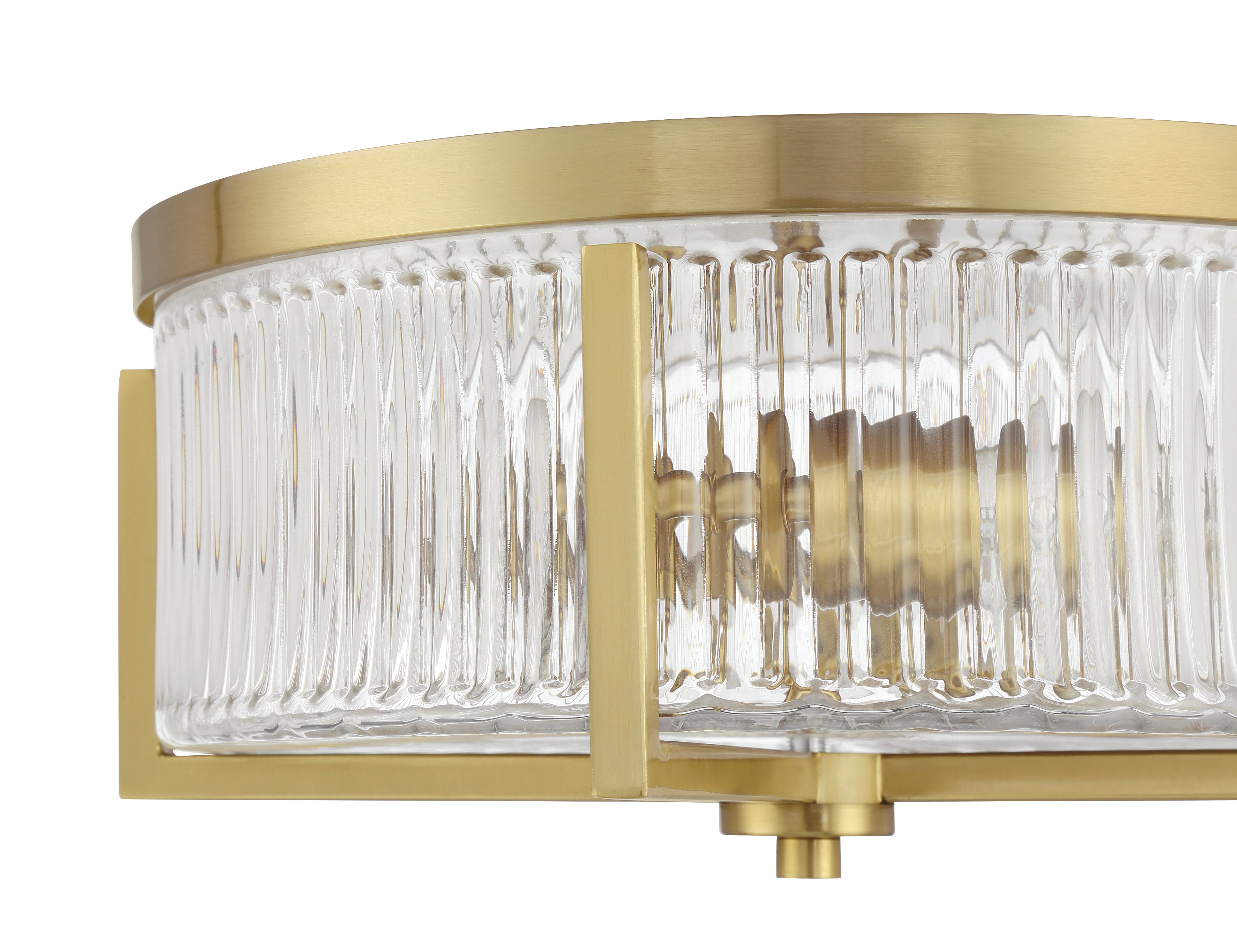 satin brass ceiling mount
