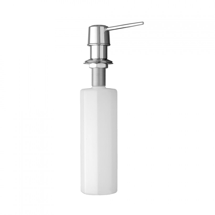 polished chrome soap dispenser