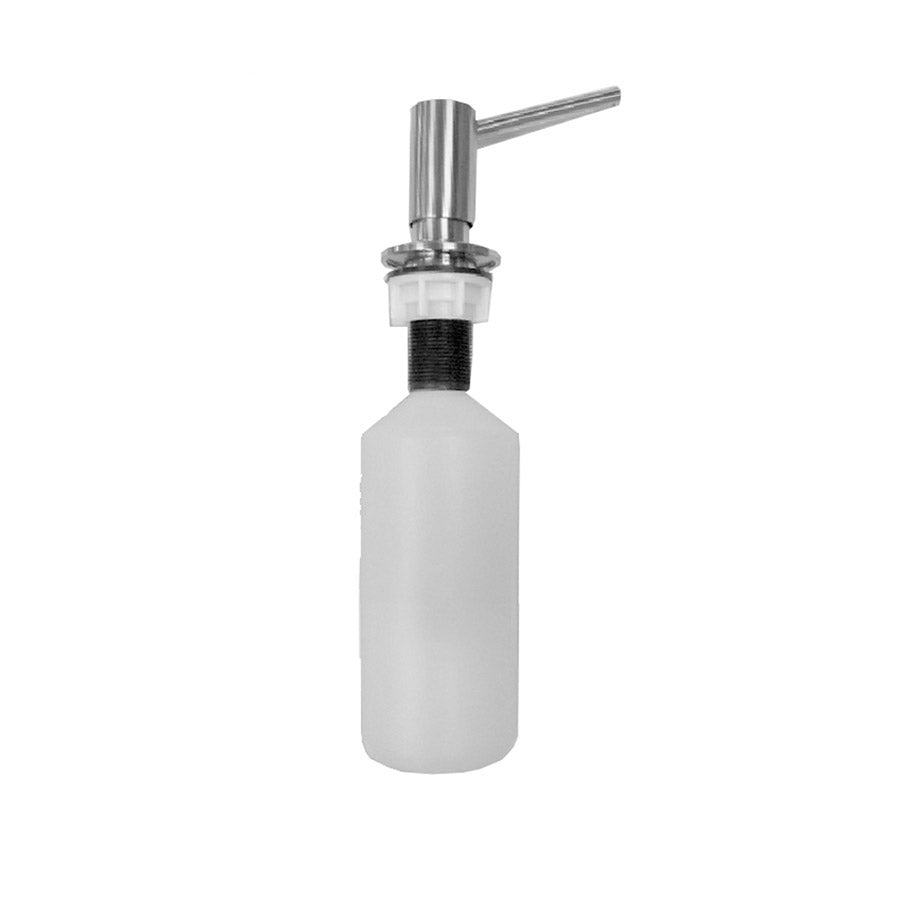 polished chrome soap dispenser