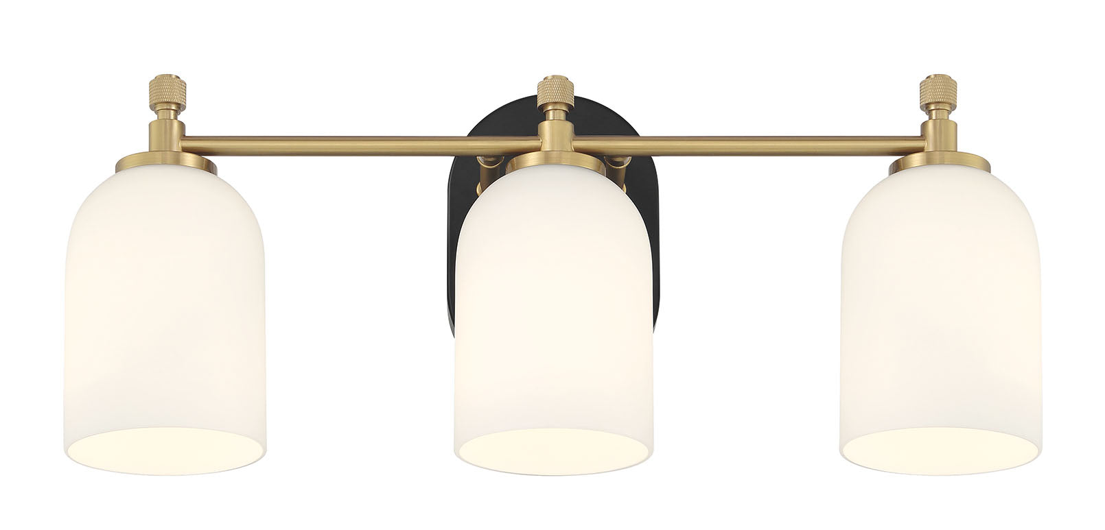 flat black/satin brass wall sconces