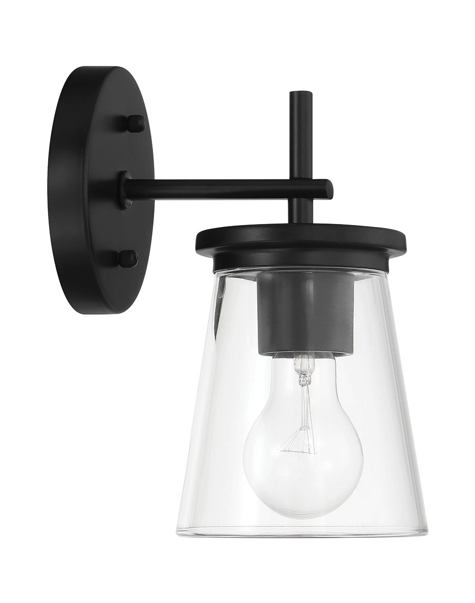 flat black wall sconces