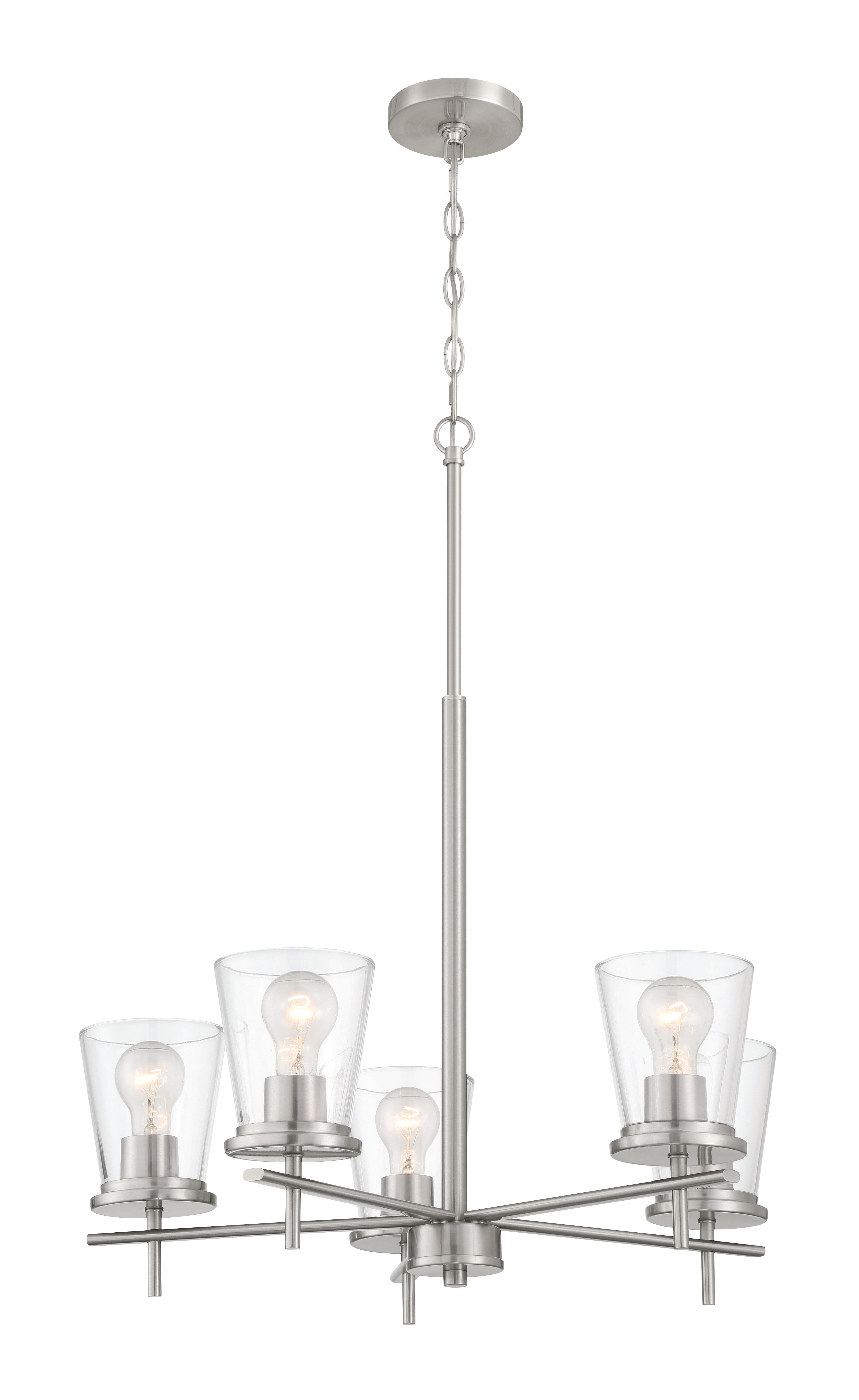 brushed polished nickel chandeliers