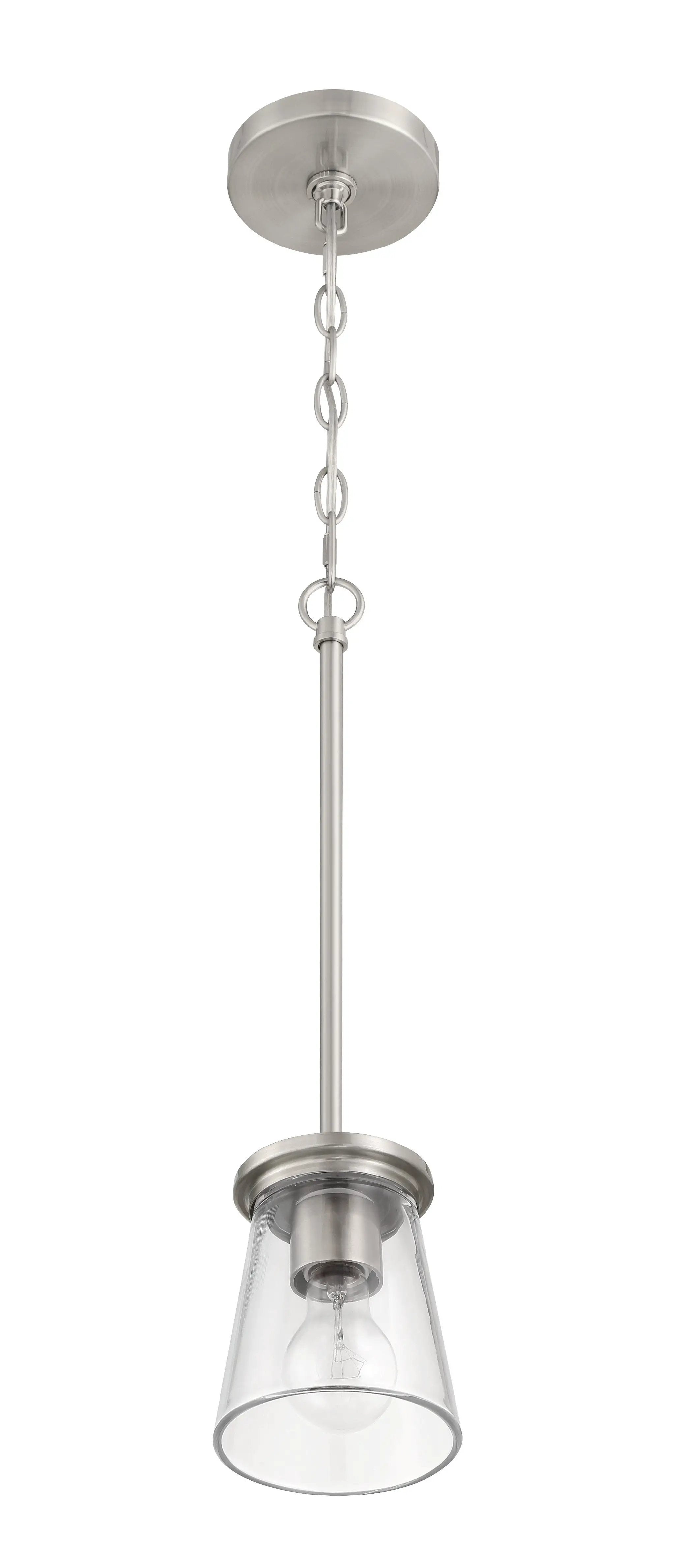 brushed polished nickel pendants