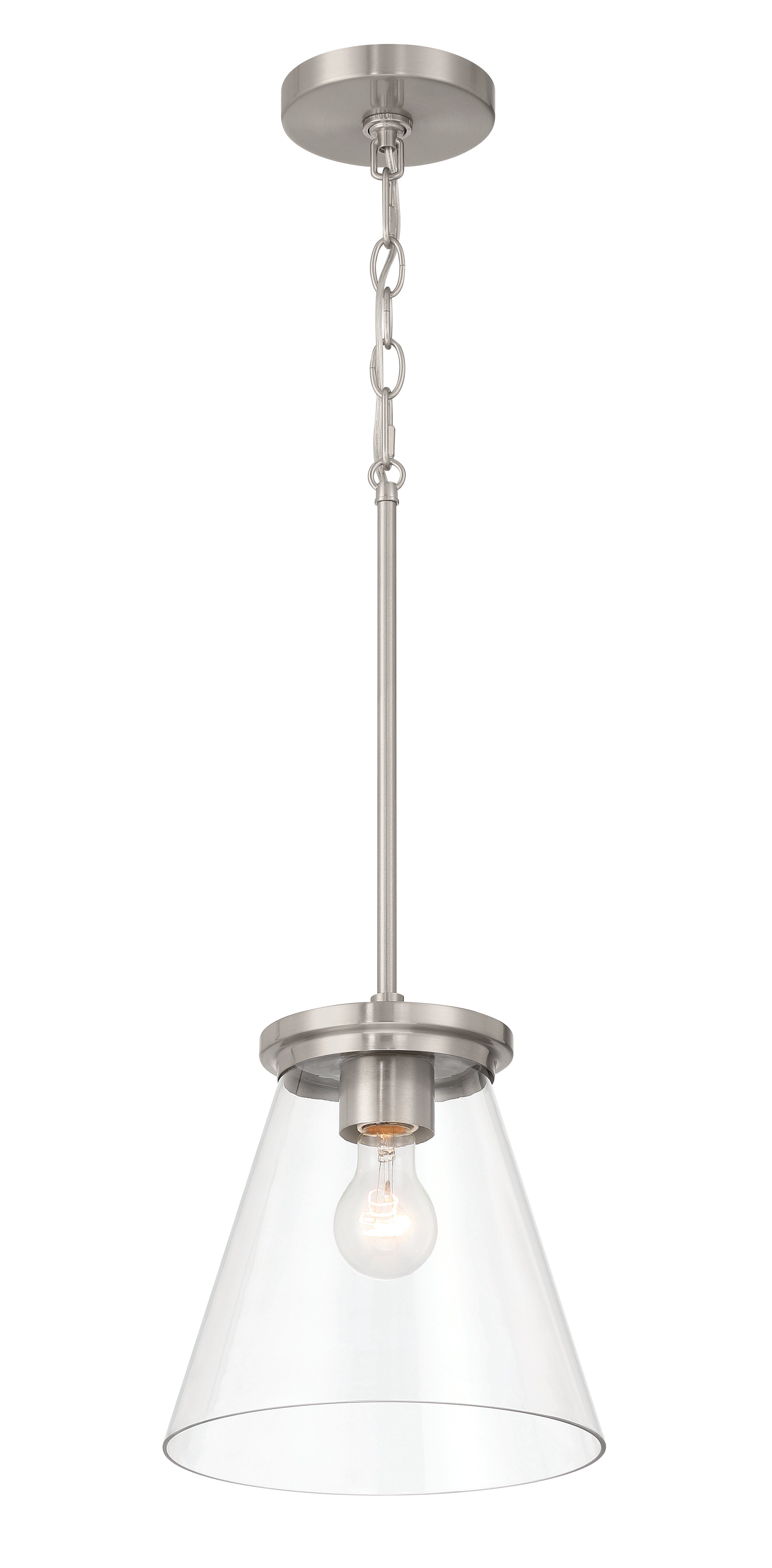 brushed polished nickel pendants