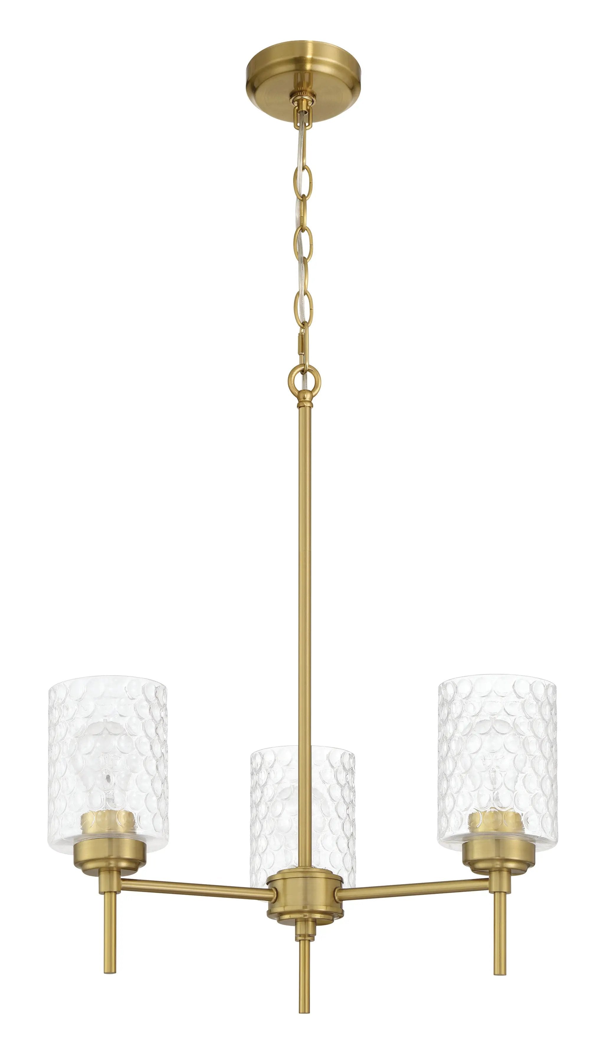 satin brass chandeliers