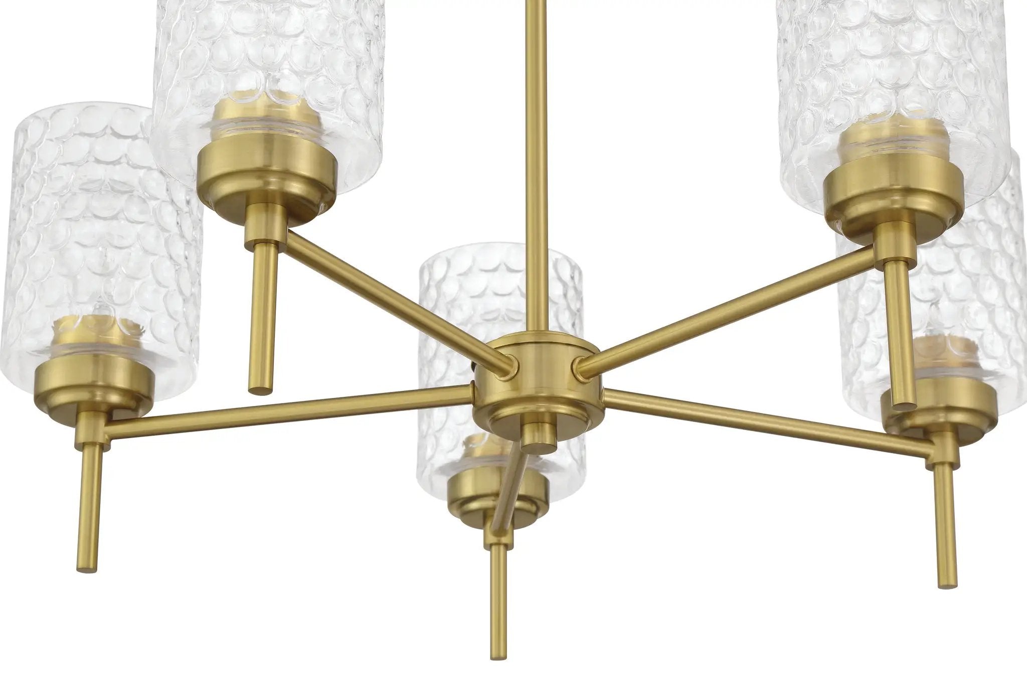satin brass chandeliers