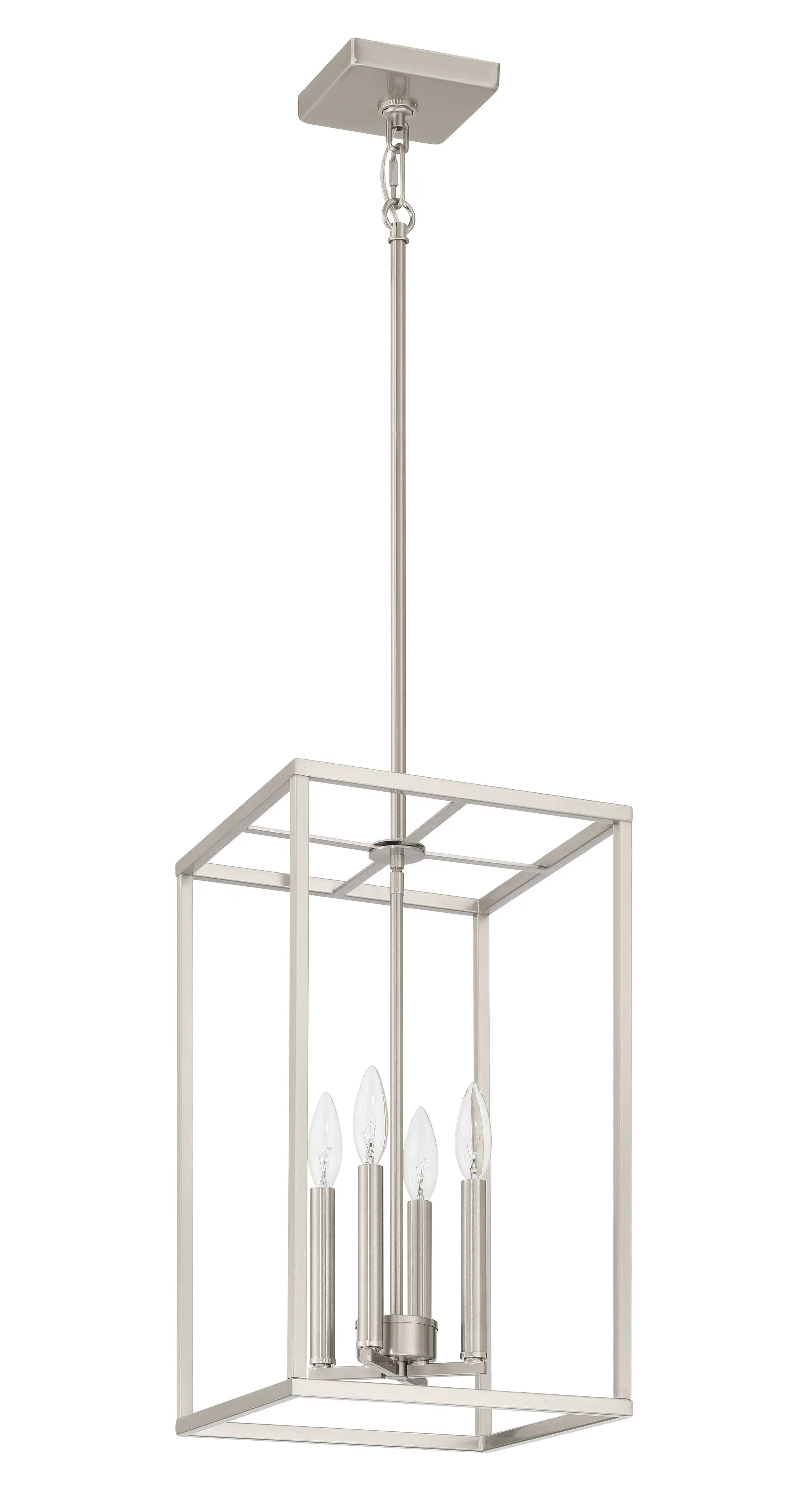 brushed polished nickel pendants