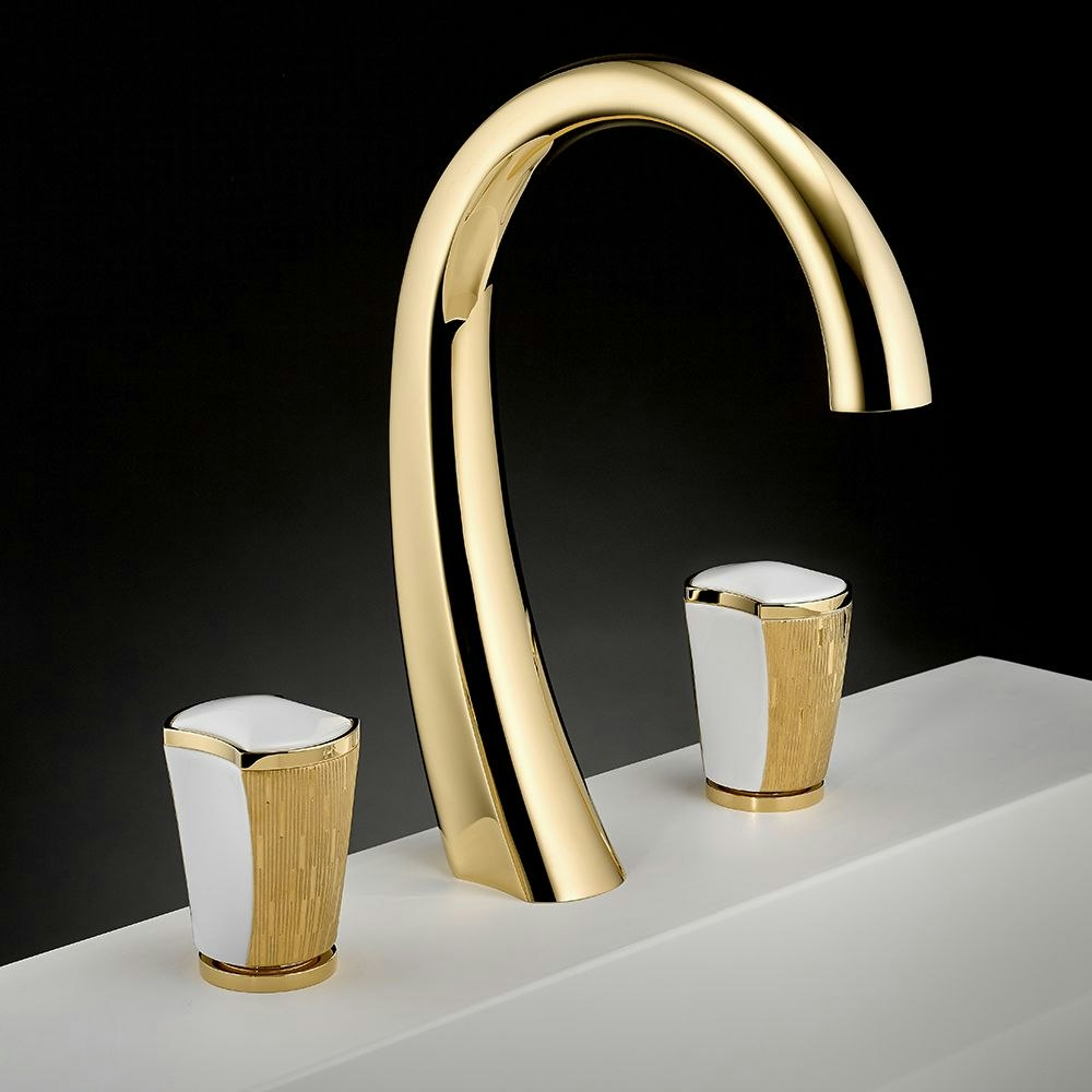 gold polished faucet