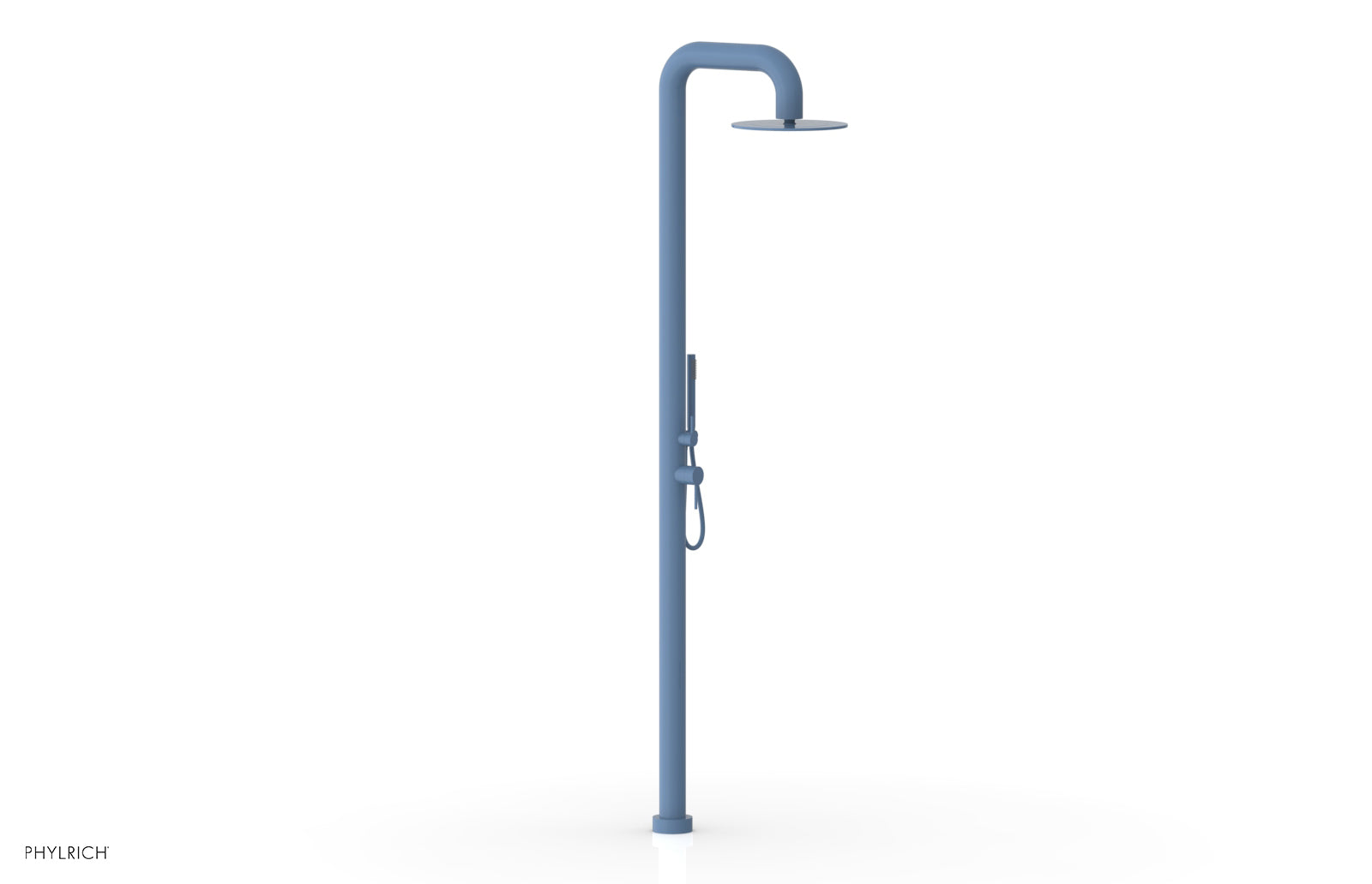 Phylrich OUTDOOR SHOWER Pressure Balance Shower with 12" Rain Head and Hand Shower