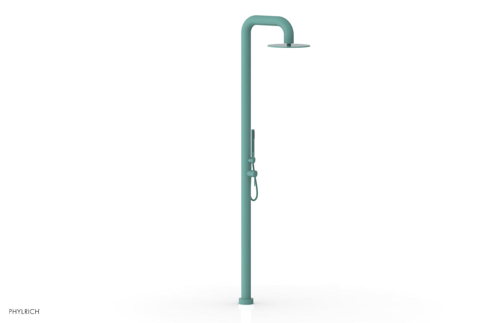 Phylrich OUTDOOR SHOWER Pressure Balance Shower with 12" Rain Head and Hand Shower