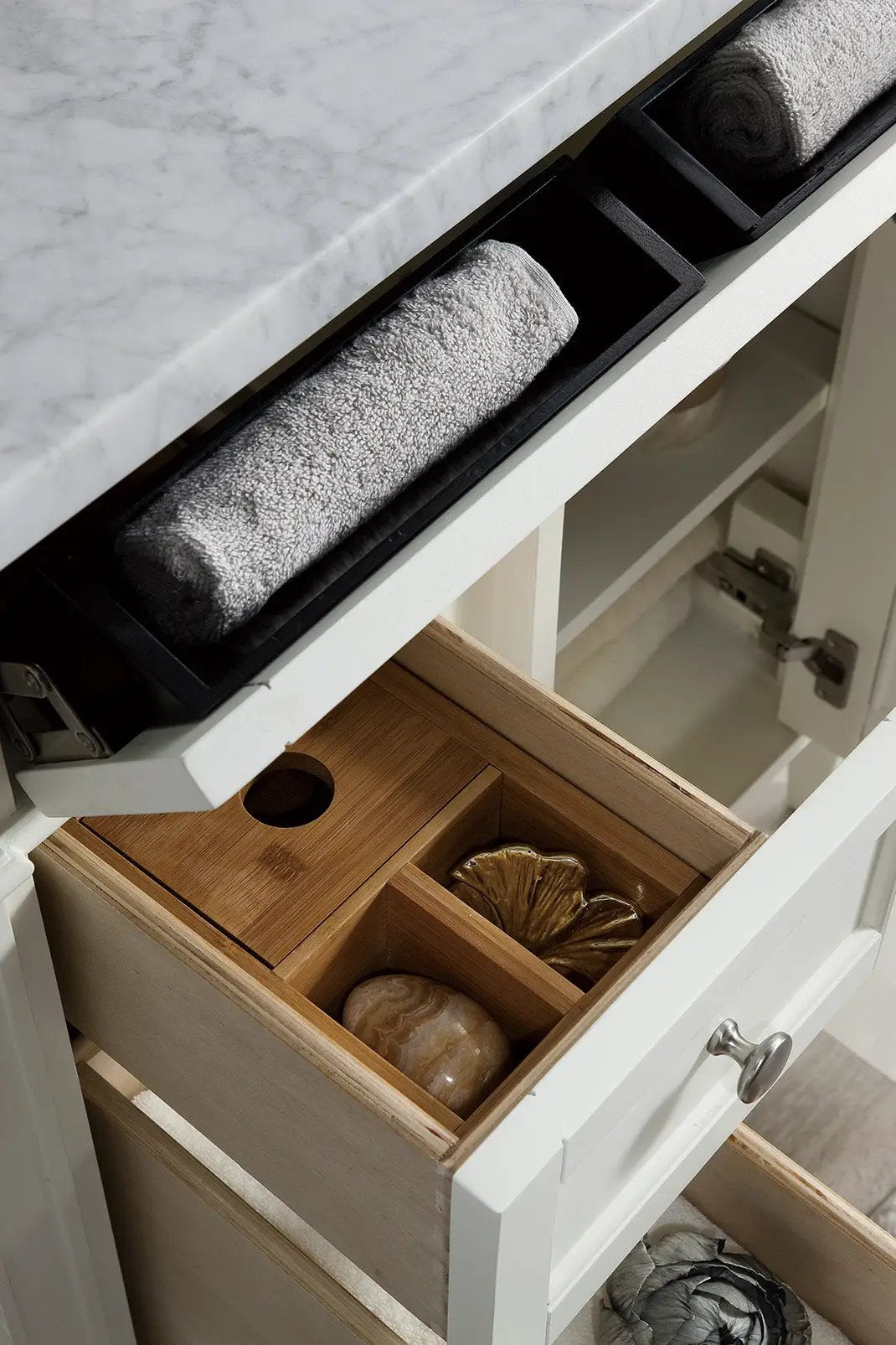 bright white vanity