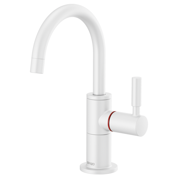 Brizo Solna Instant Hot Faucet with Arc Spout - Matte White