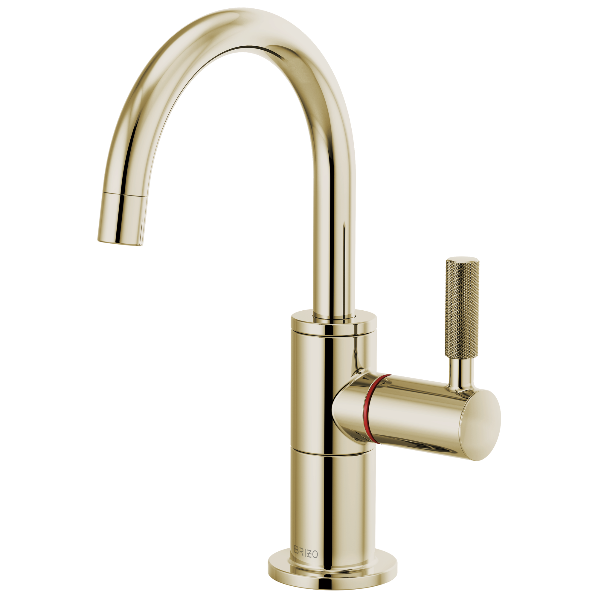 polished nickel hot faucet